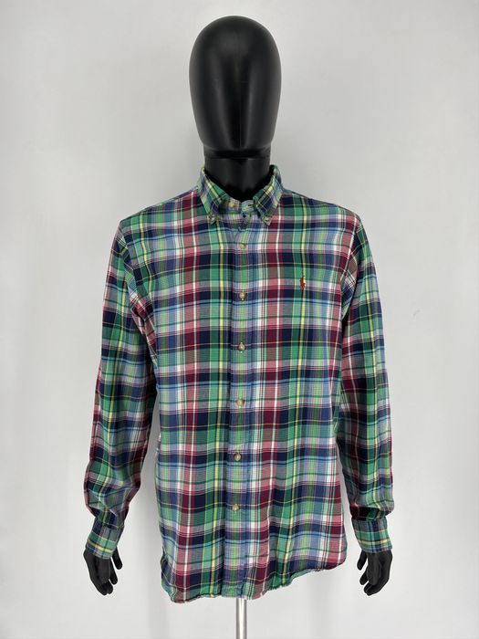 Polo Ralph Lauren Vintage Y2K Flannel Shirt Travis Scott Style