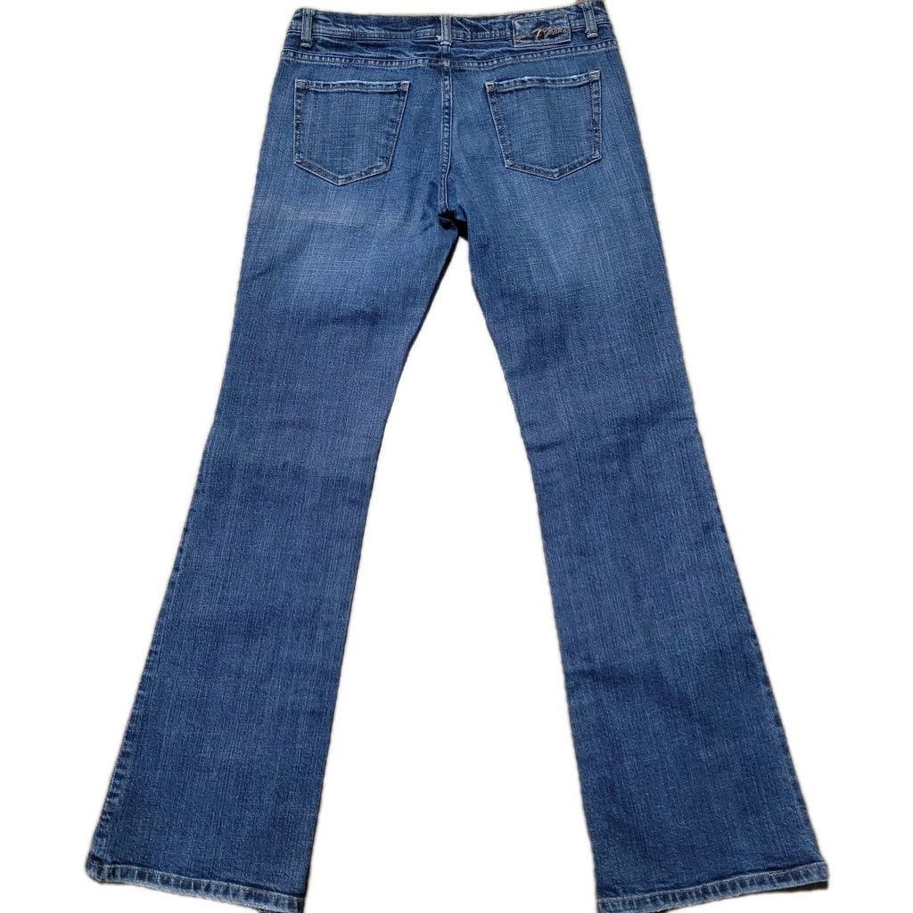 Seven 7 Seven 7 Classic Flare Stretch Blue Jeans Size 31 Inseam 34" Size 31" - 7 Thumbnail