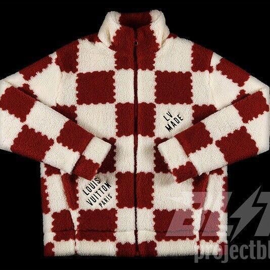 NIGO コラボ DAMIER FLEECE ダミエ ボア フリース ジャケット Louis
