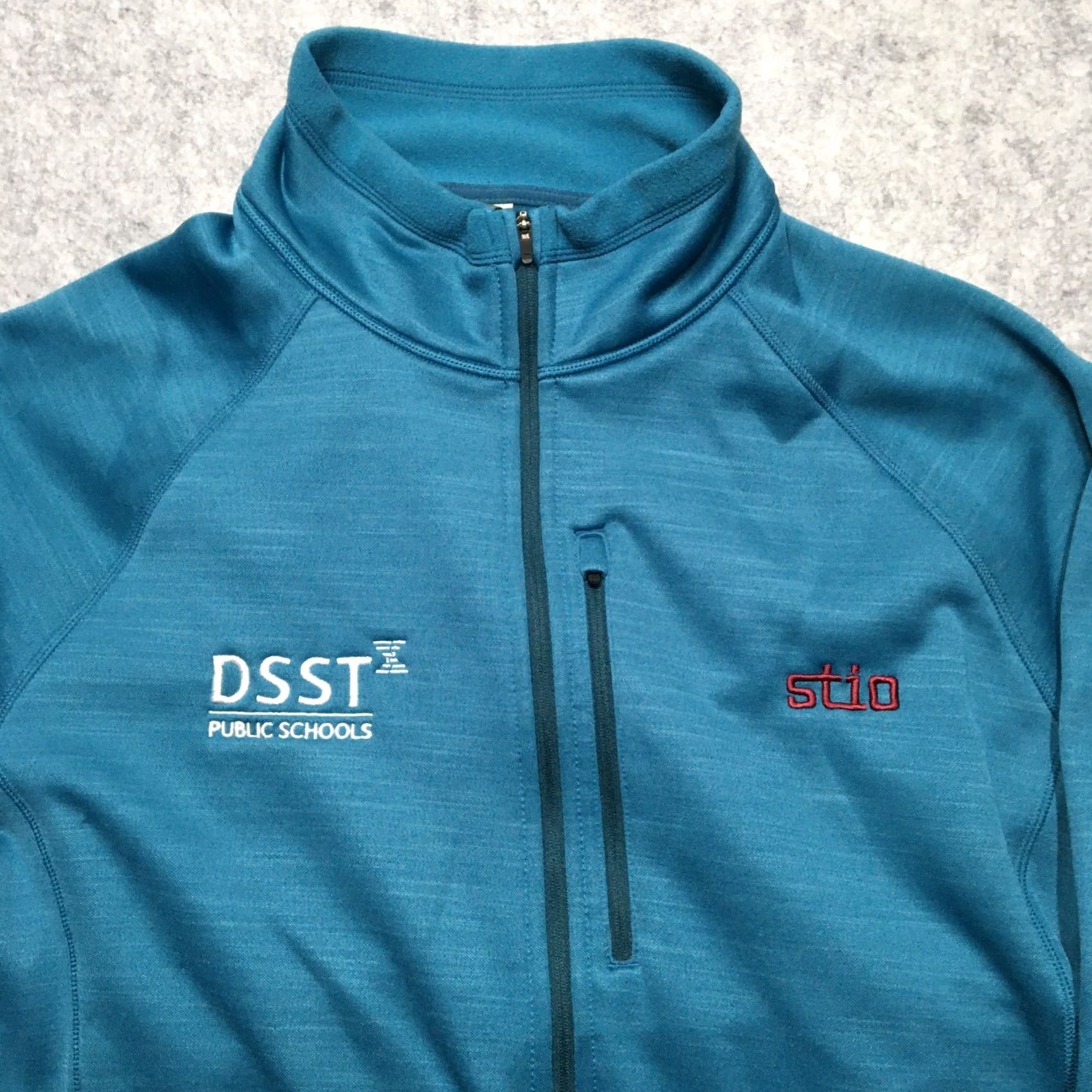 Vintage Stio Gannett Peak Half Zip Fleece Pullover Mens 2XL Blue Logo 1/4 Zip Thermal Pockets Mock Neck Size US XXL / EU 58 / 5 - 3 Thumbnail