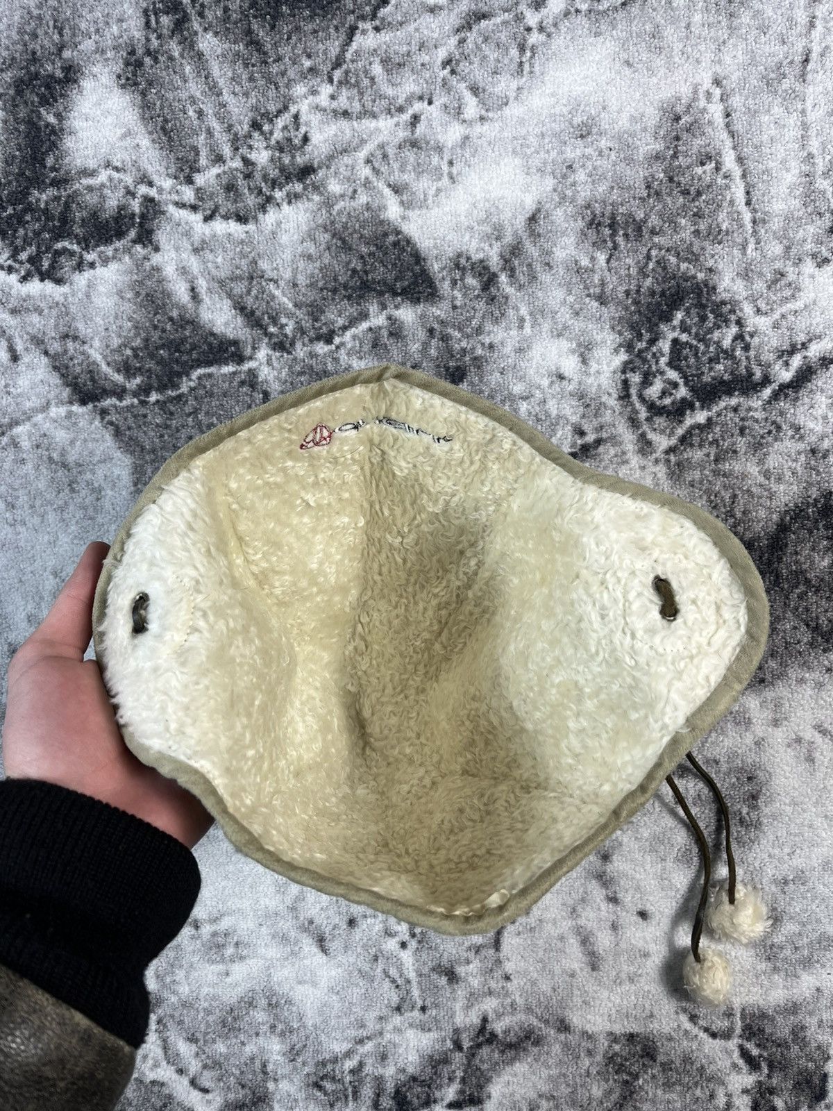 O'Neill O’Neill Aviator Shearling Winter Hat Beige Olive Adjustable Size ONE SIZE - 7 Thumbnail