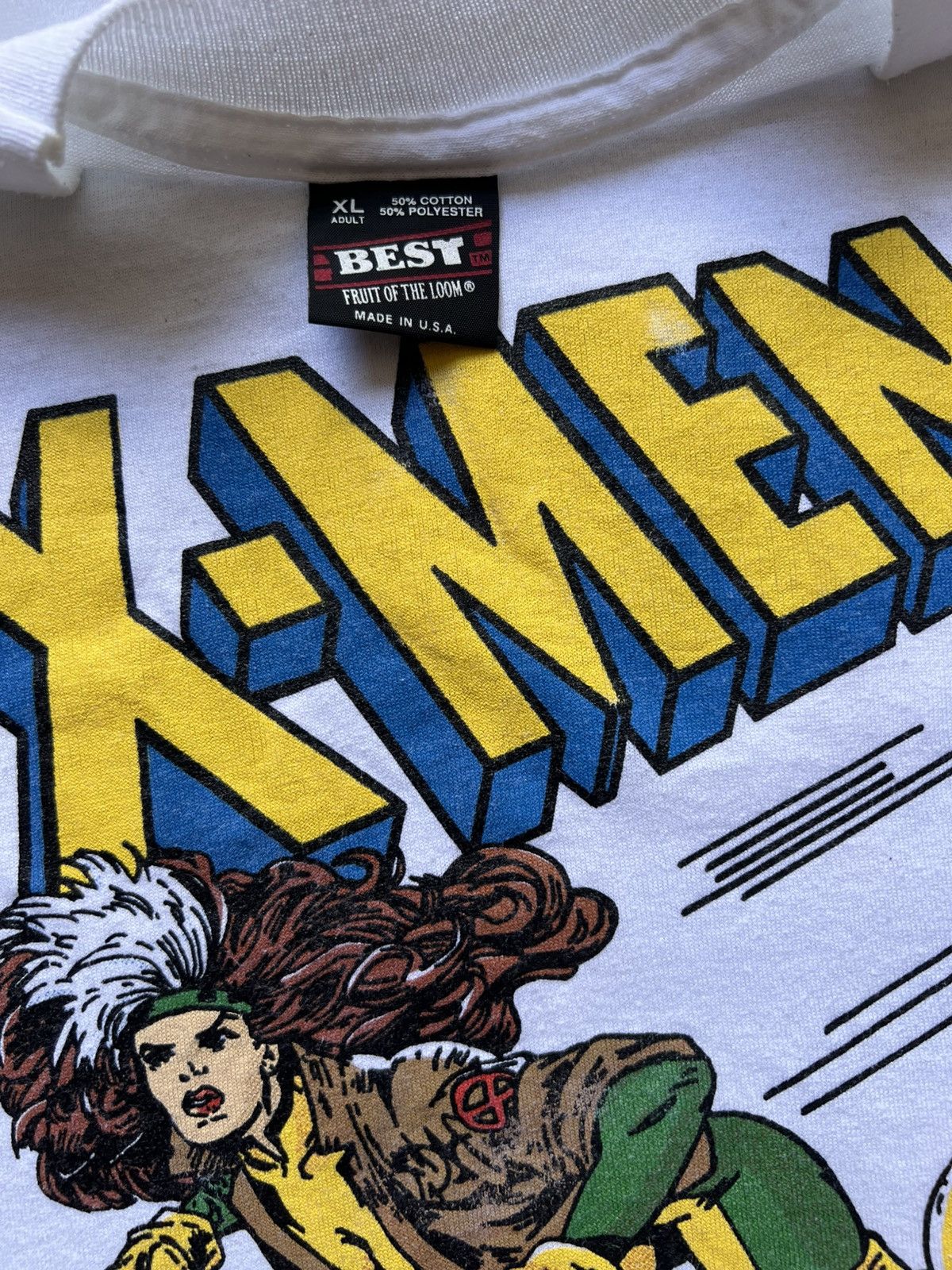 Vintage VTG ‘90s Rogue Solo X-Men Marvel Tee Shirt Cyclops Wolverine Size US XL / EU 56 / 4 - 4 Thumbnail