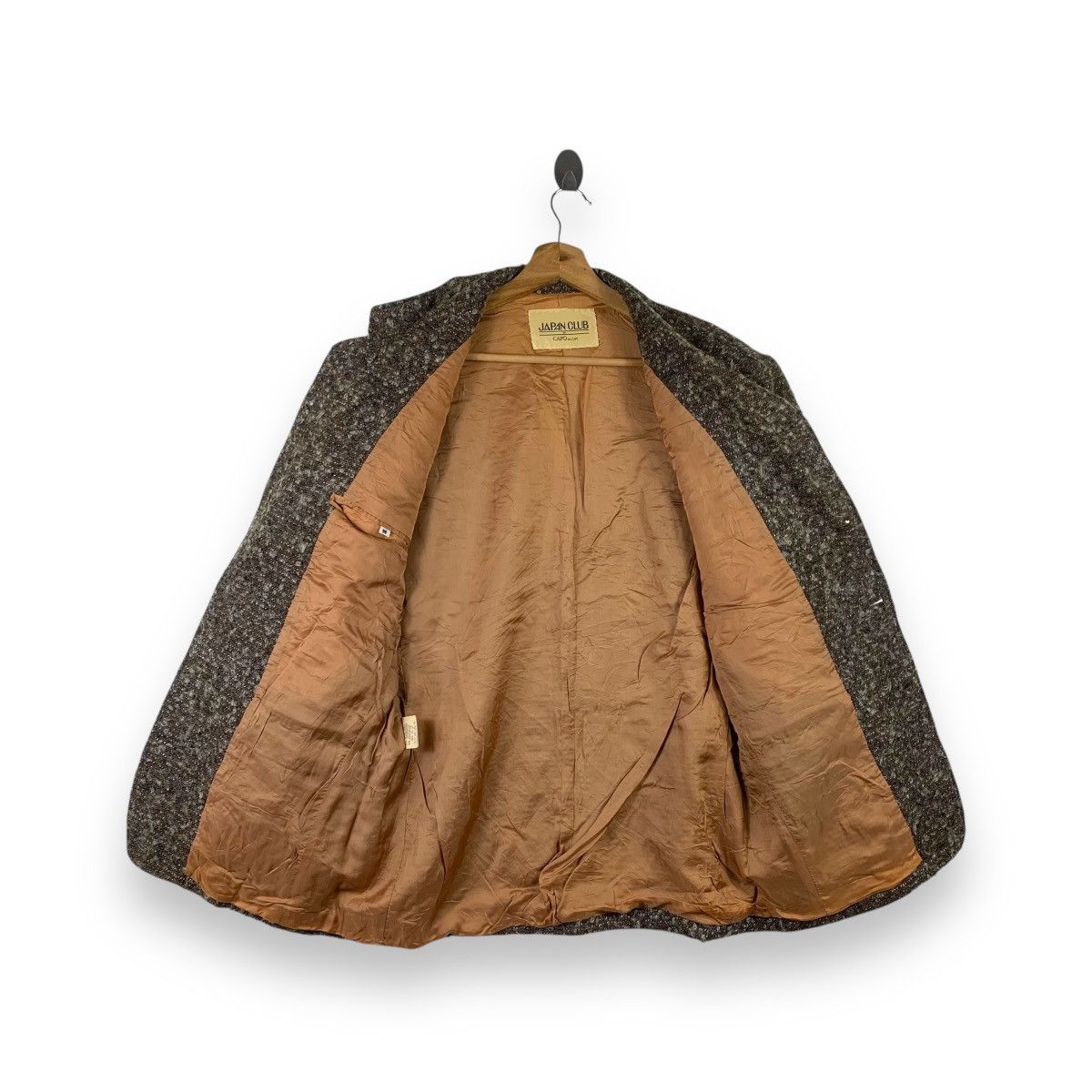 Vintage Vintage JAPAN CLUB By Capo Dei Capi Wool Tweed Blazer Coat Size M / US 6-8 / IT 42-44 - 3 Thumbnail
