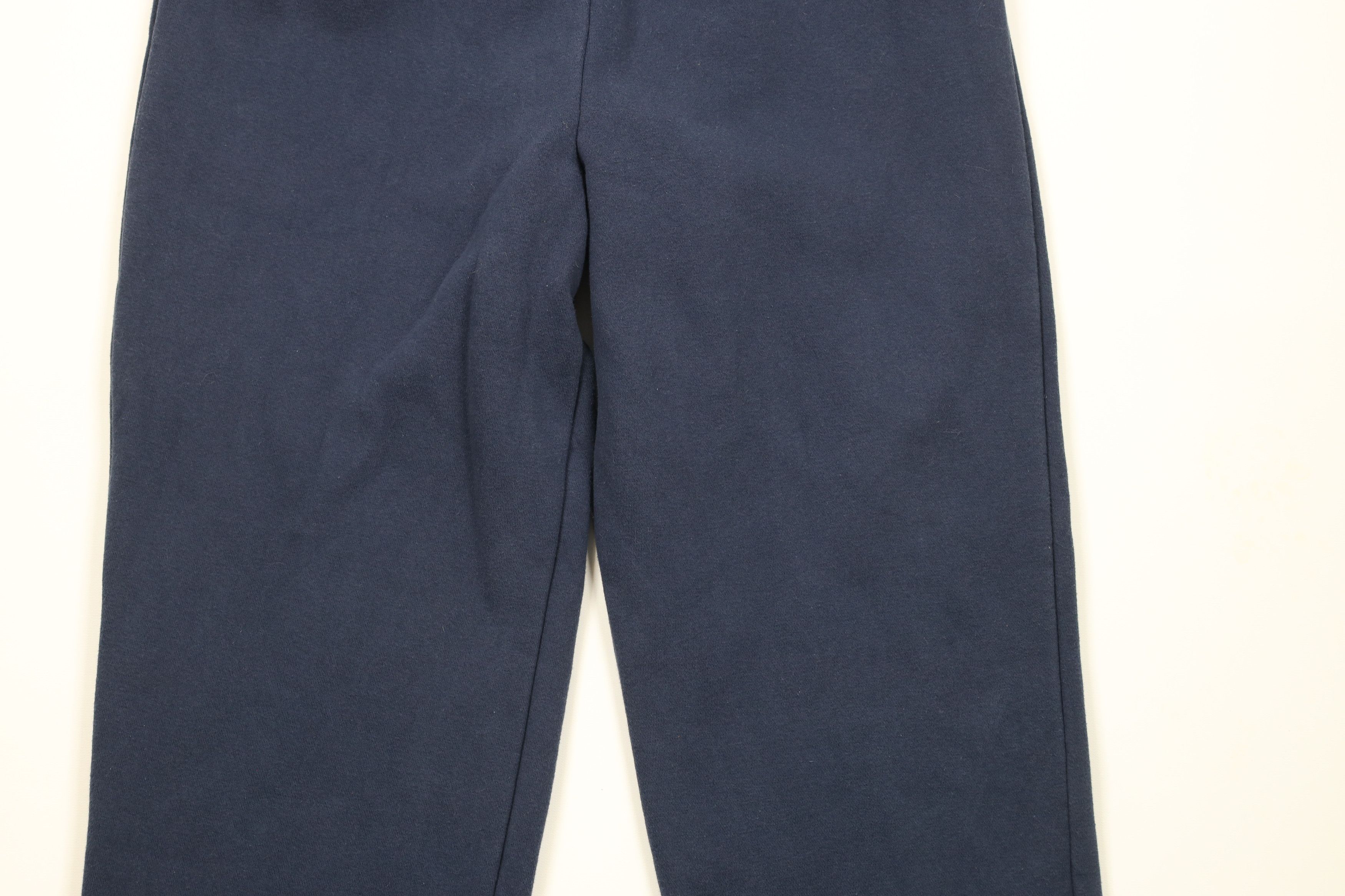 Vintage Vintage 90s Streetwear Blank Cuffed Sweatpants Joggers Blue Size US 36 / EU 52 - 3 Thumbnail