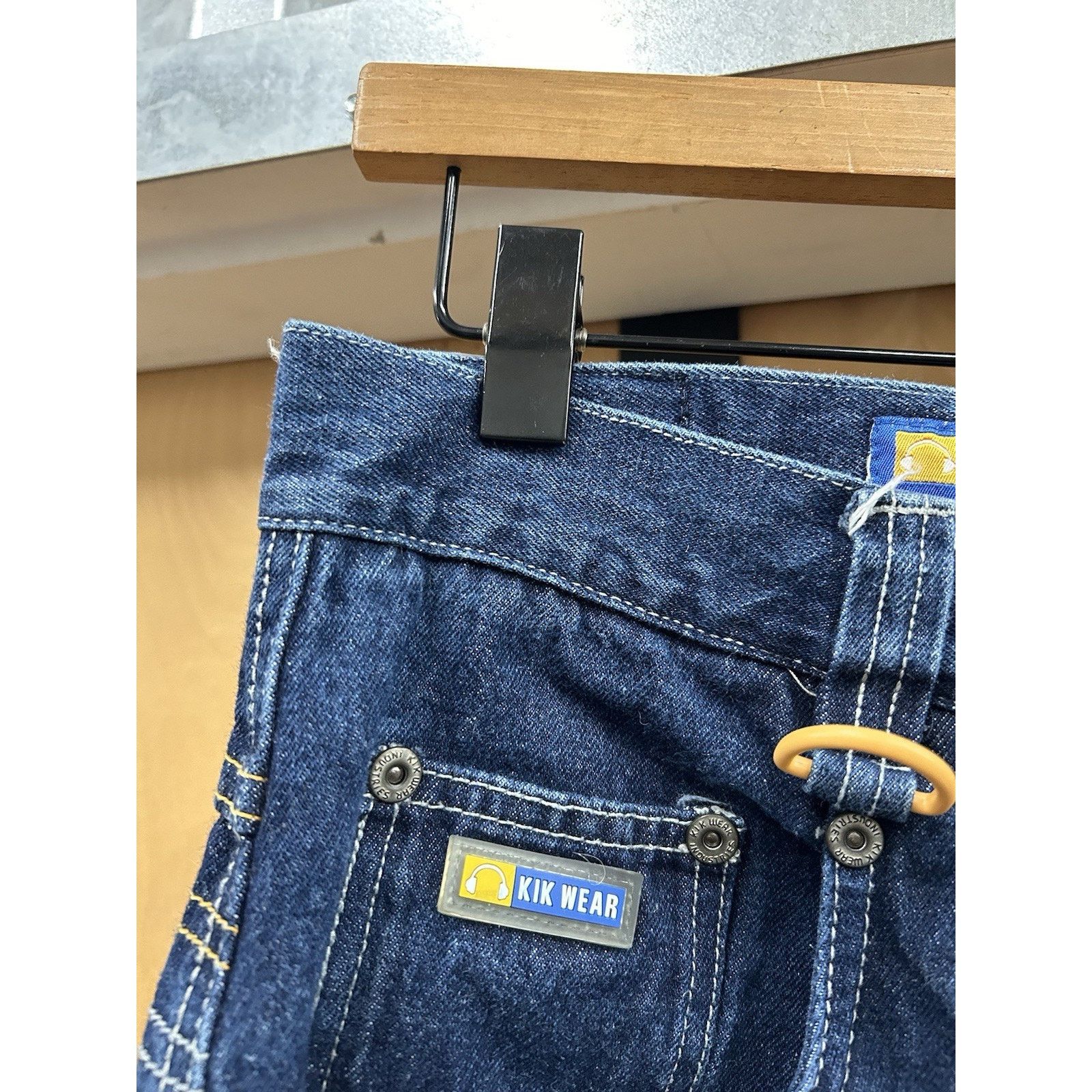 Vintage Y2K Kikwear Cargo Rave Jeans Wide Leg Baggy 30x33 Opening 21 Size US 30 / EU 46 - 11 Thumbnail