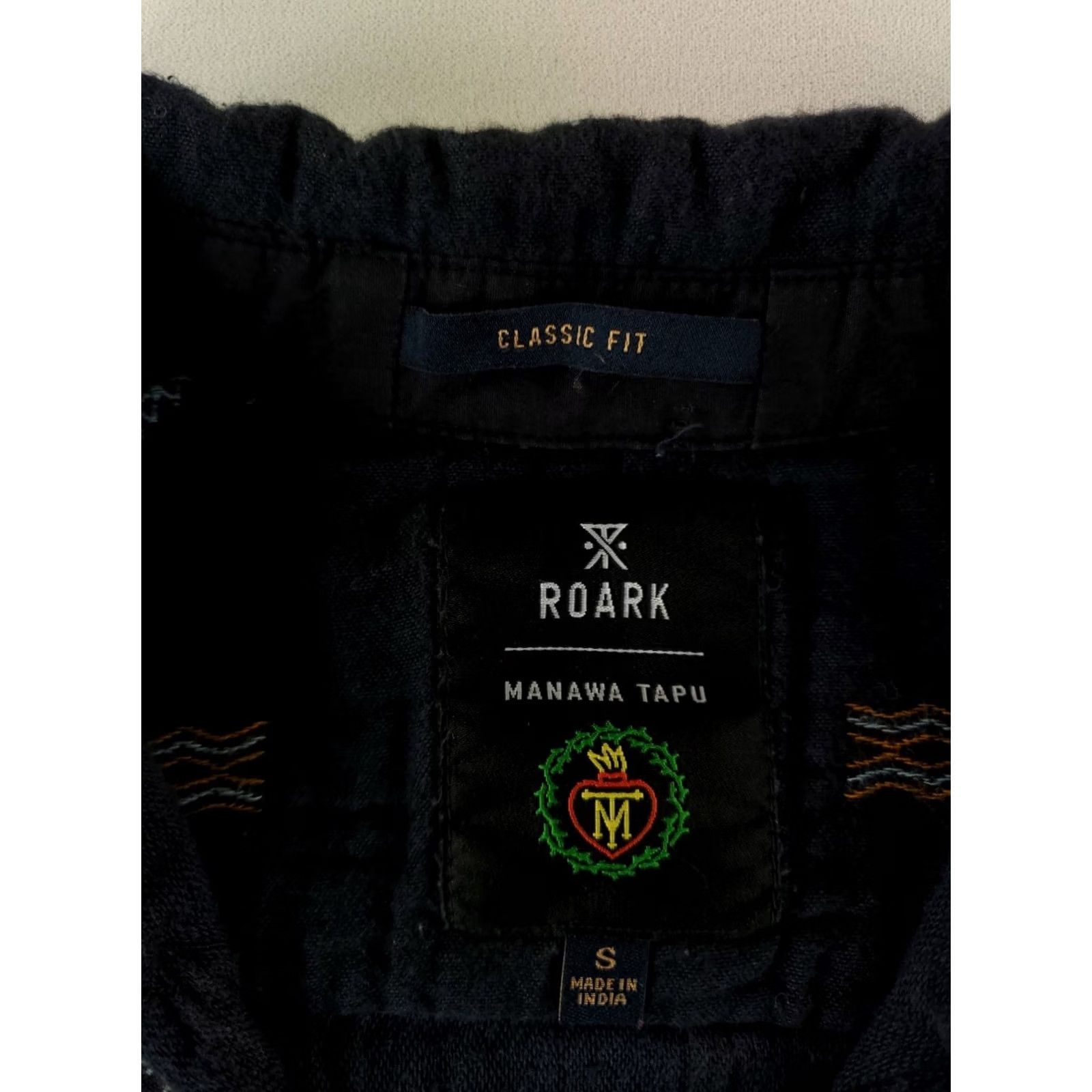 Roark Roark Shirt Manawa Tapu Short Sleeve Blue Mens S Size US S / EU 44-46 / 1 - 2 Thumbnail