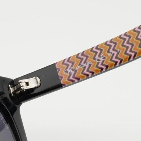 Missoni Missoni MMI 0090/S 0807 IR Sunglasses Black Cat Eye Frame Size ONE SIZE - 4 Thumbnail