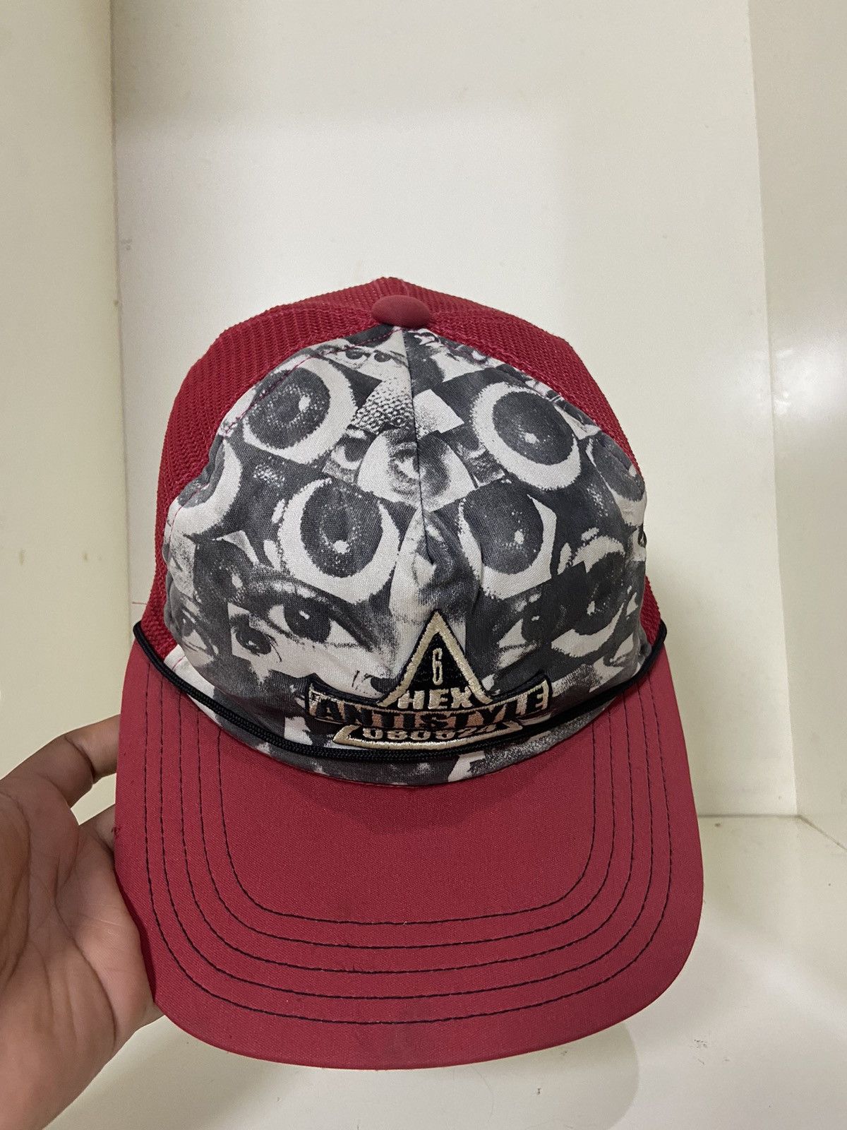 Hysteric Glamour × Japanese Brand × Vintage Vintage hex anti style trucker hat Size ONE SIZE - 2 Thumbnail