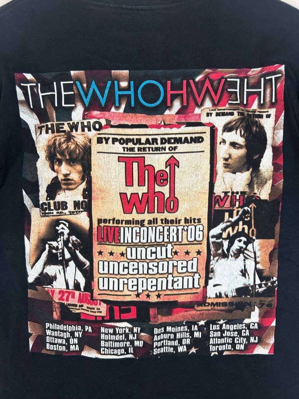 Band Tees × Vintage Vintage Y2K The Who Concert Tee – Pete Townshend & Roger Size US L / EU 52-54 / 3 - 3 Thumbnail