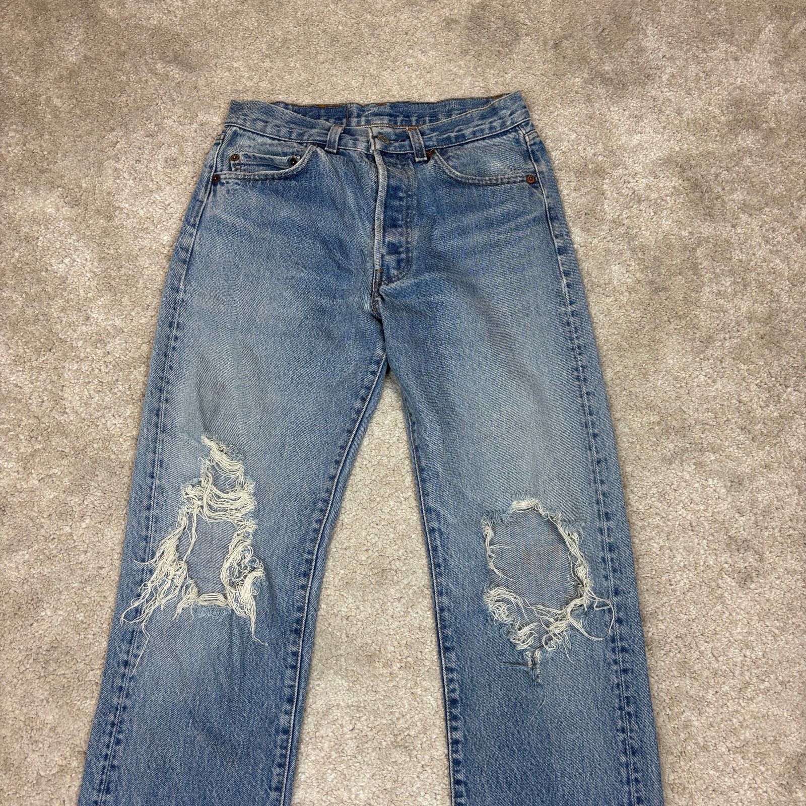Levi's × Vintage Vintage 80s Levi's 501 Straight Leg Jeans 30x32 (28x29) Size US 28 / EU 44 - 2 Thumbnail