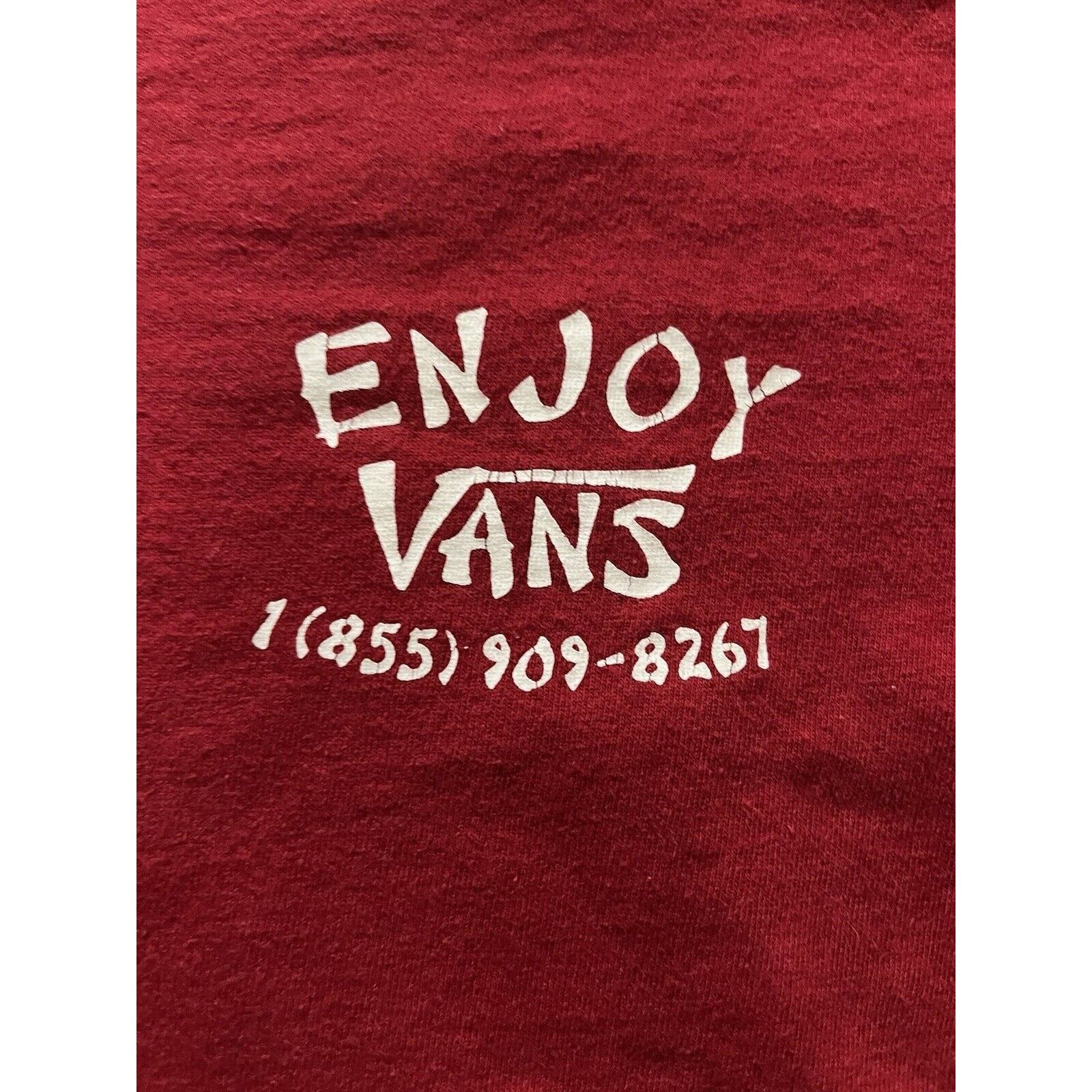 Vans Vans “Enjoy” Graphic Tee – Red, Small Size US S / EU 44-46 / 1 - 3 Thumbnail