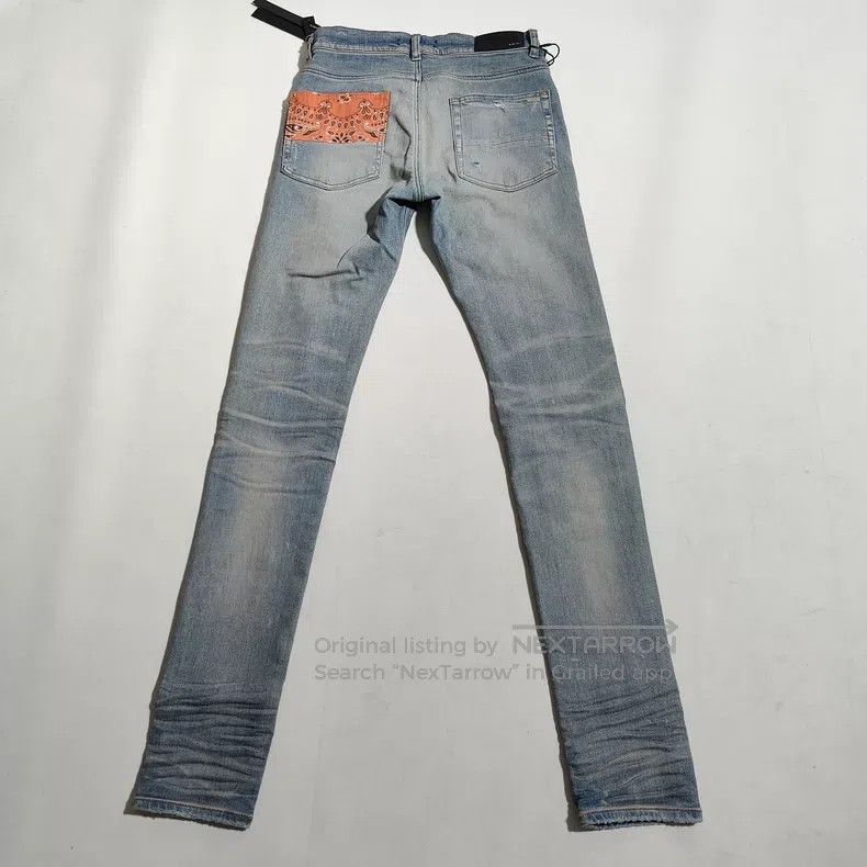 Amiri Amiri Size 30 Cashew flower appliquéCashew flower appliqué Size US 30 / EU 46 - 7 Thumbnail