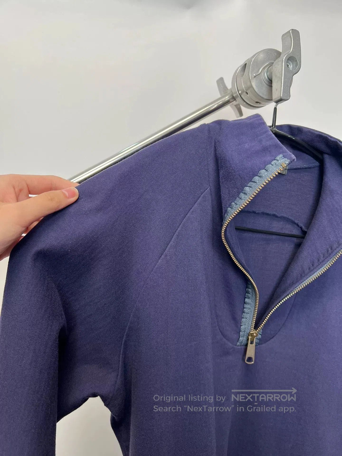 Yohji Yamamoto Yohji Yamamoto Zip Neck Long Sleeve Sweatshirt. Size US L / EU 52-54 / 3 - 6 Thumbnail