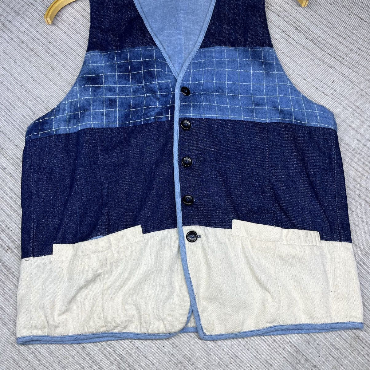 Blue Blue Japan × Japanese Brand × Vintage Vintage JapanBrand Gaijin Made pacthWork Size US S / EU 44-46 / 1 - 5 Thumbnail