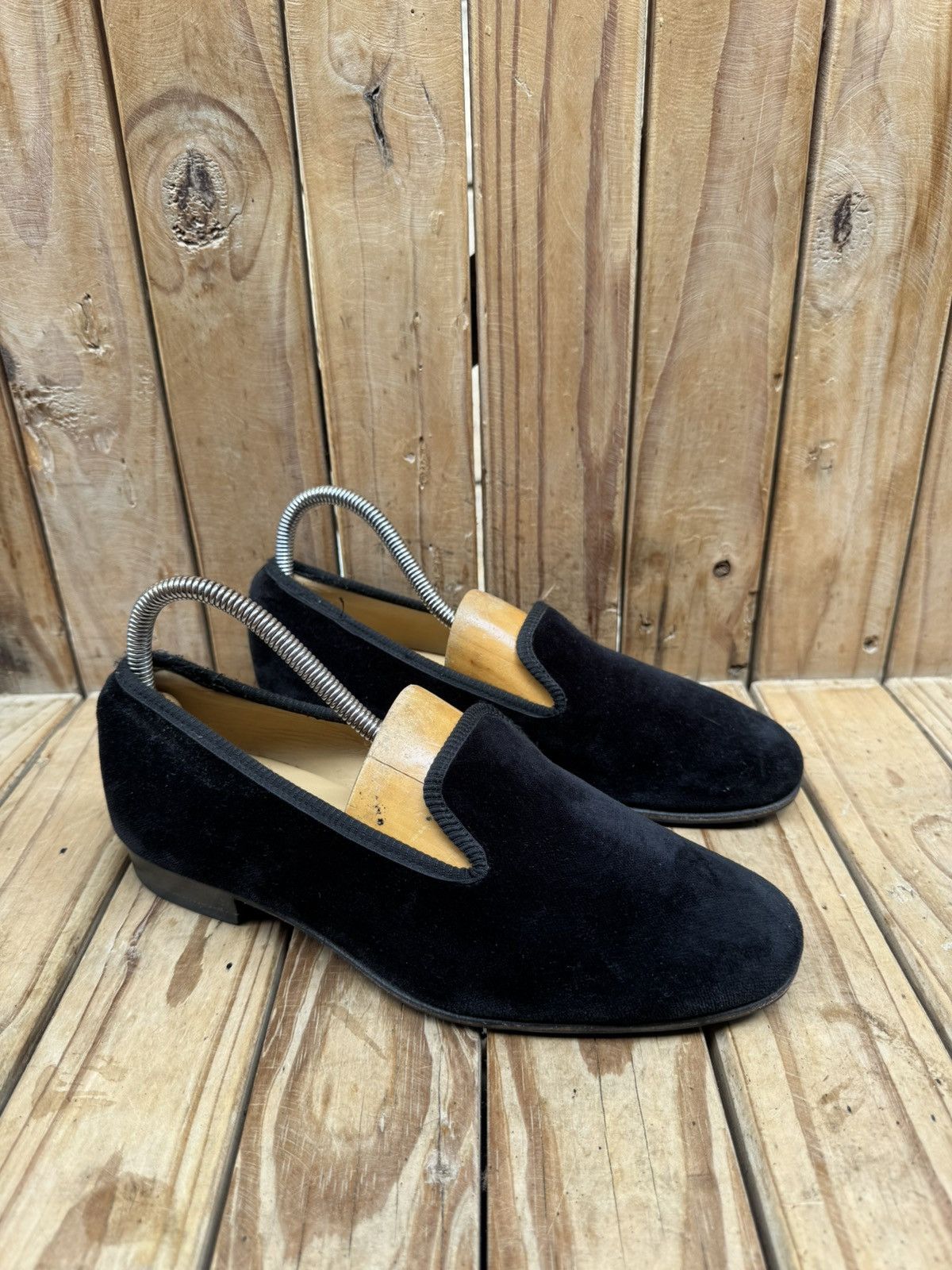 Tricker's Tricker’s black velvet mens pull on loafers UK 7 USA 8 Size US 7 / EU 40 - 5 Thumbnail