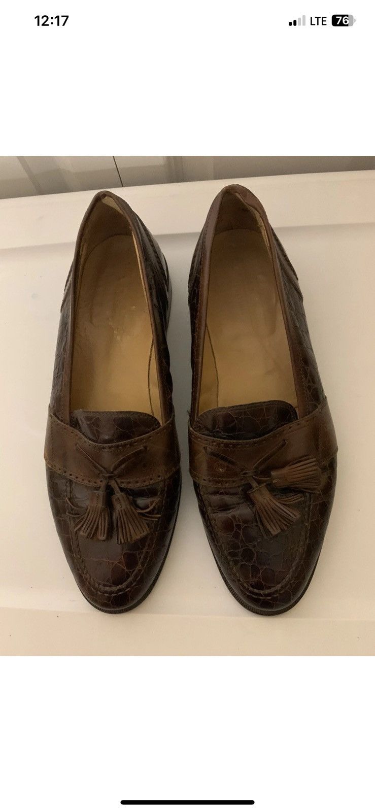 Johnston & Murphy Johnston Murphy Mens 10.5M Brown Cellini Made Italy Tassels Size US 10.5 / EU 43-44 - 7 Thumbnail