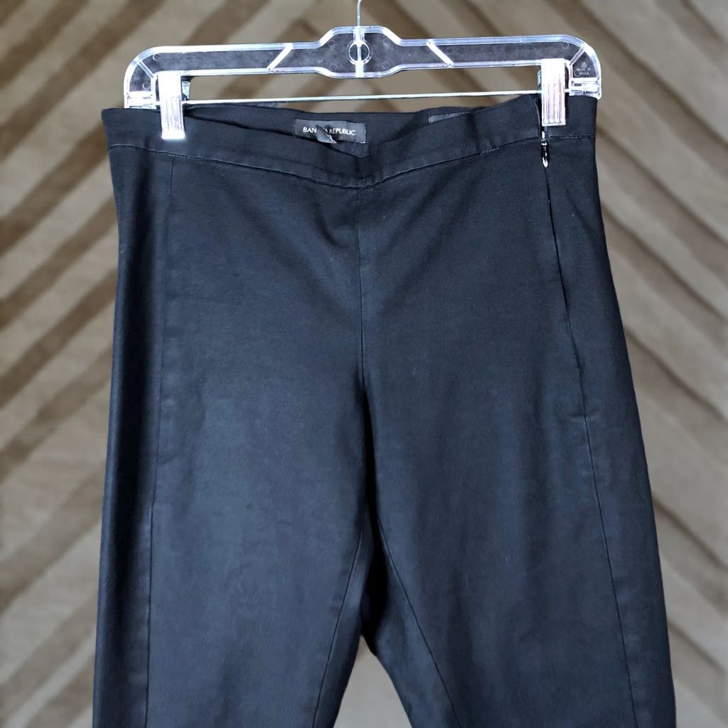 Banana Republic Banana Republic Womens Pants Black Devon Mid Rise Pull On Side Zip Stretch 6 Size 28" / US 6 / IT 42 - 1 Thumbnail
