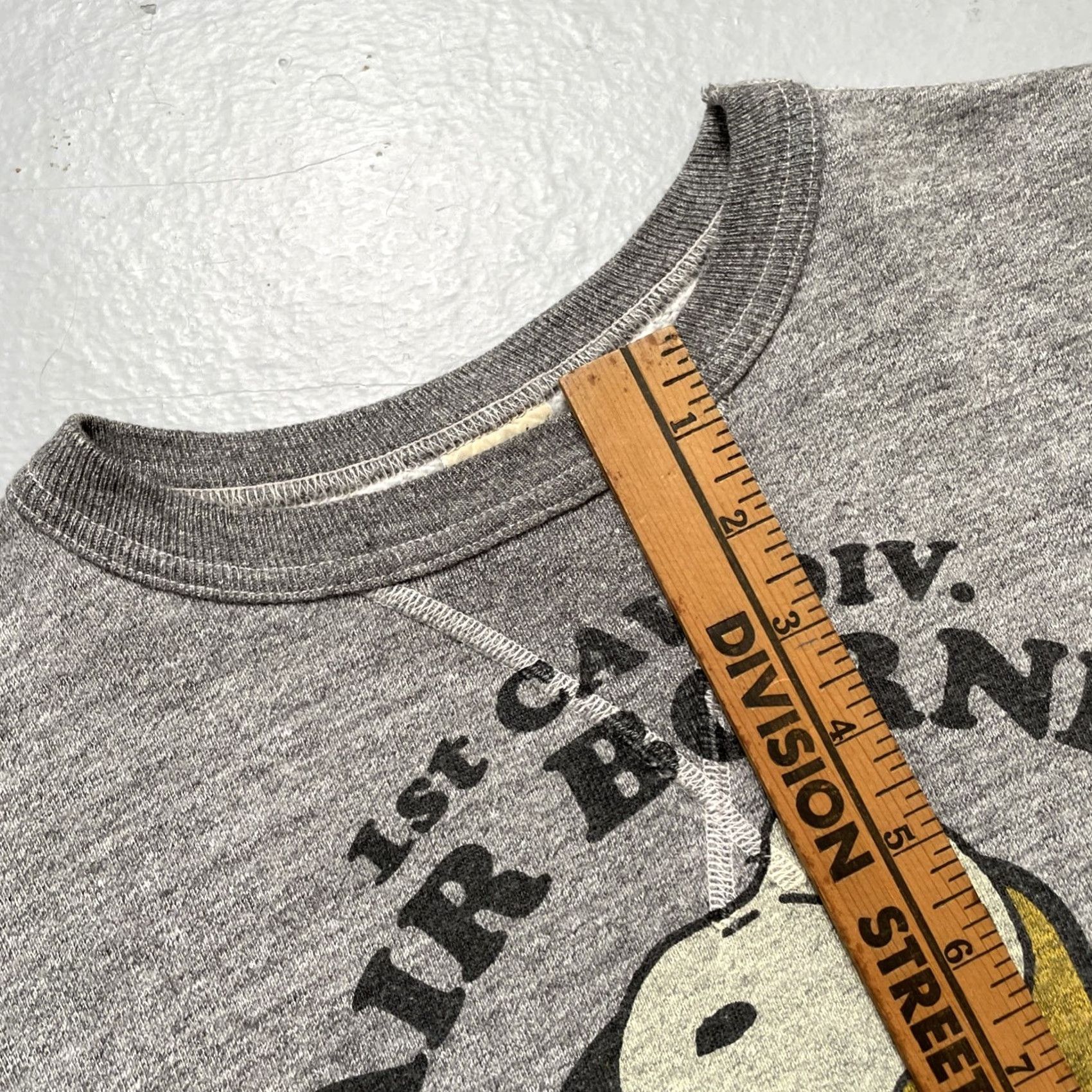 Buzz Rickson's Buzz Rickson Snoopy Single Sweatshirt US military USAF Gray S Unisex Adults Pullover 50s 60s Vintage Size US S / EU 44-46 / 1 - 4 Thumbnail
