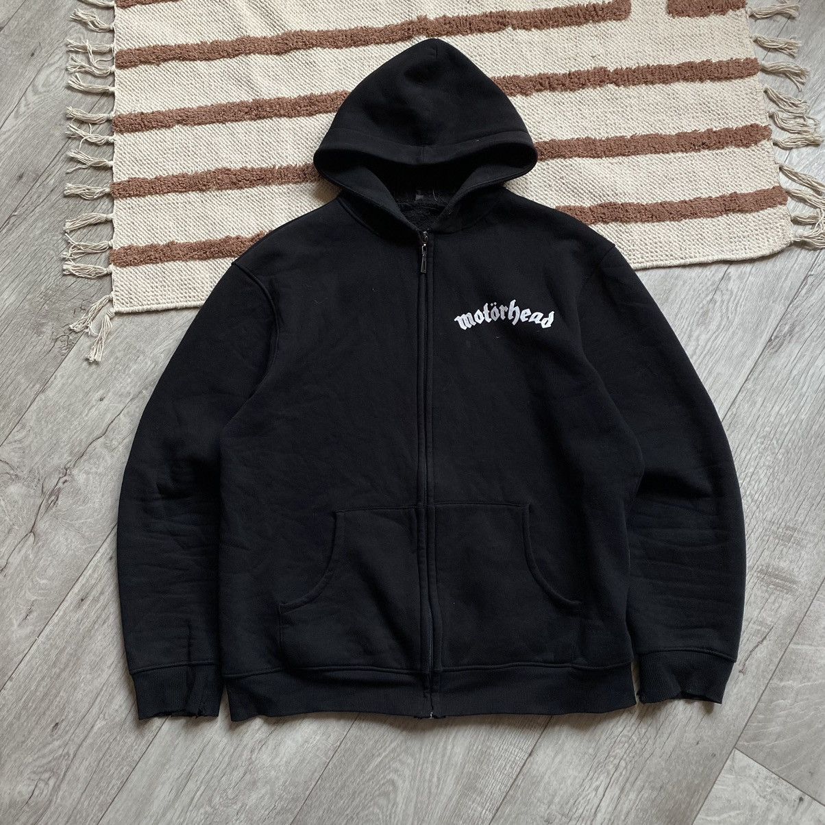 Band Tees VINTAGE MOTORHEAD ROCK BAND BASTARDS PRINT ZIP HOODIE Size US L / EU 52-54 / 3 - 2 Thumbnail