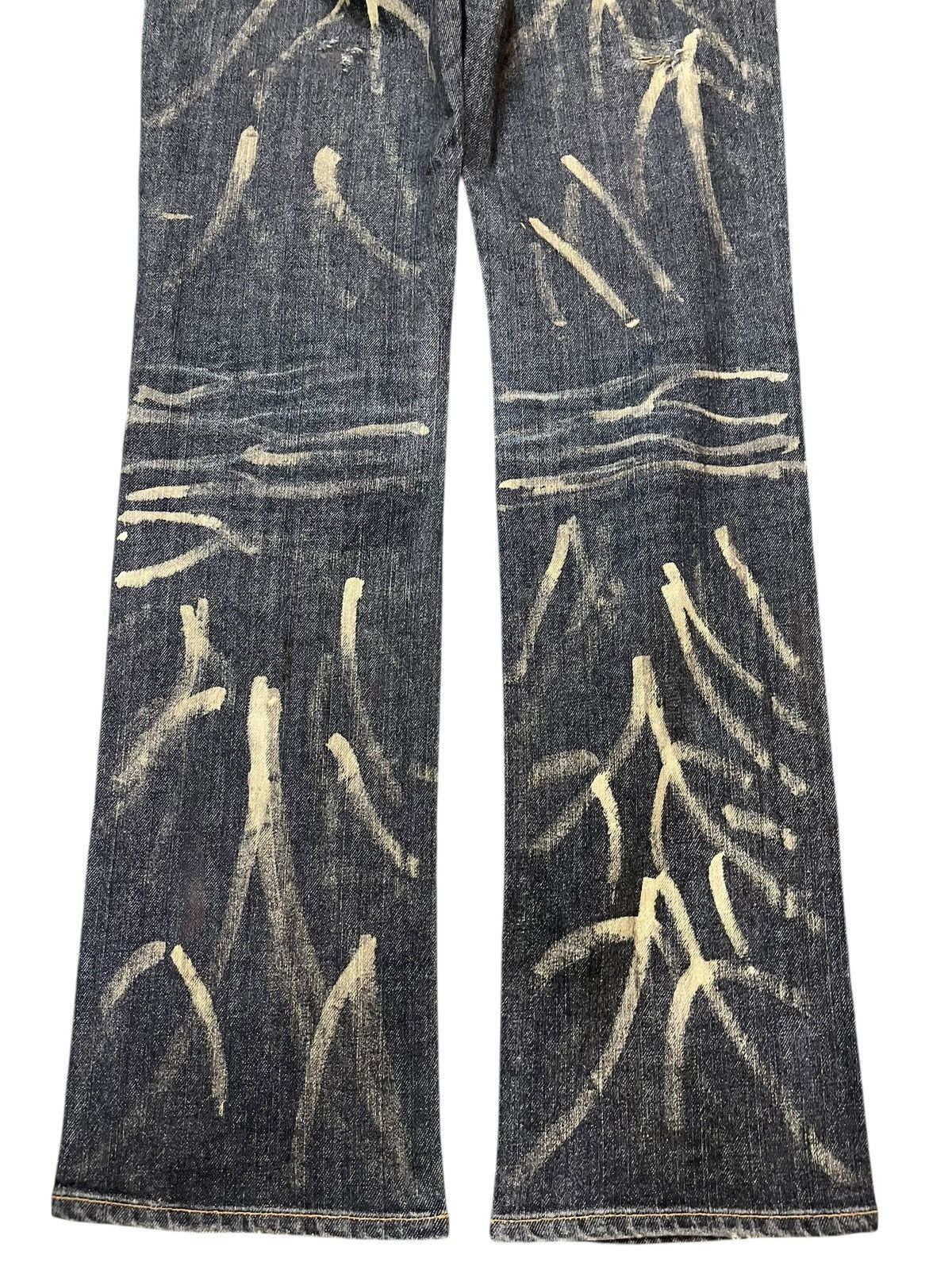 Gap Vintage Gap Bootcut Clawmark Art Distressed Denim Size US 29 - 7 Thumbnail