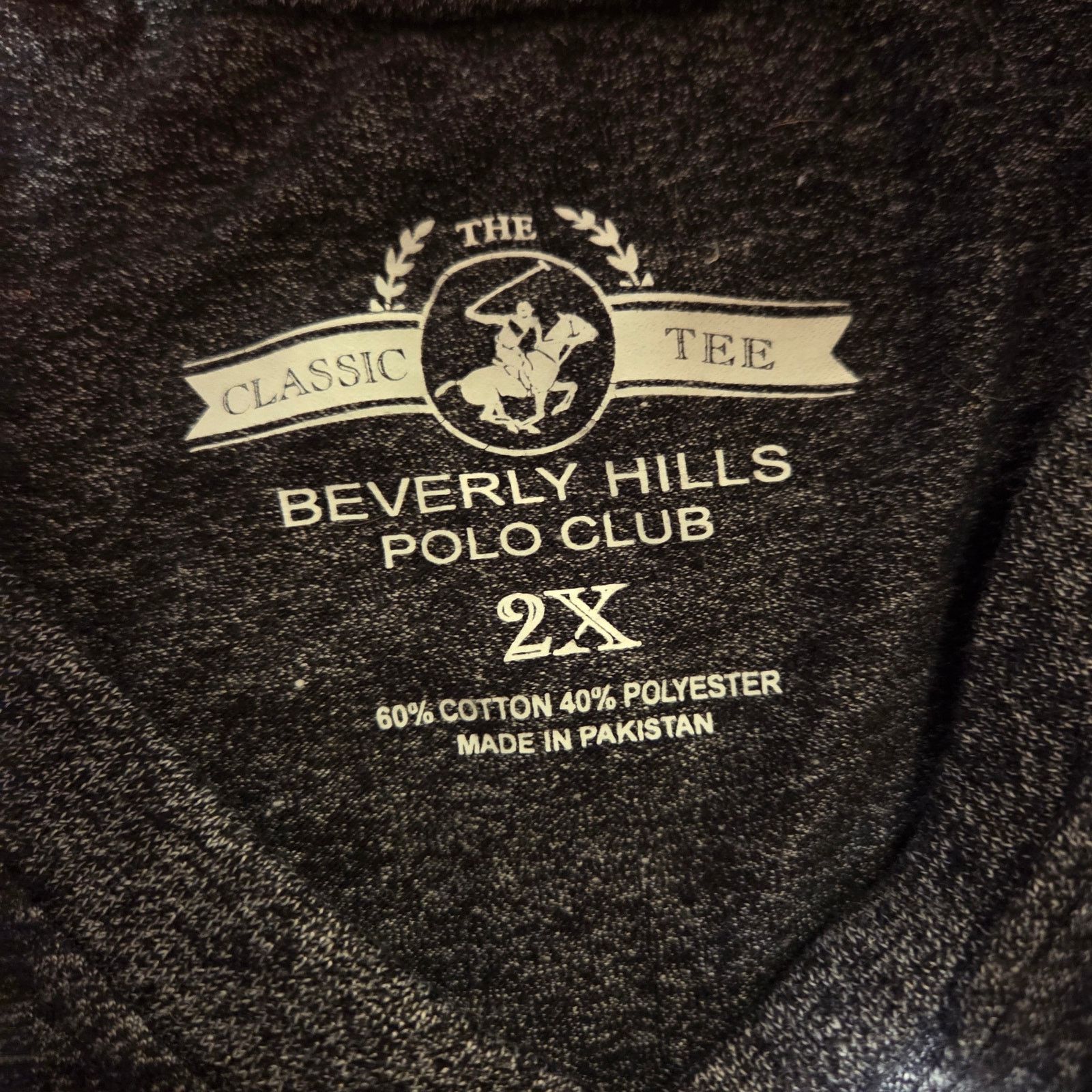 Beverly Hills Polo Club Beverly Hills Polo Club Grey Tee - Men's Size 2X Size US XXL / EU 58 / 5 - 5 Thumbnail