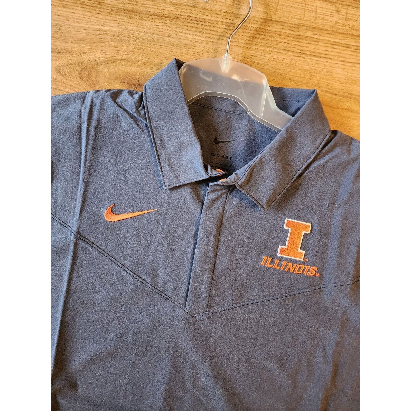 Nike Mens Nike SS Coach Polo University of Illinois UofI XLarge Size US XL / EU 56 / 4 - 3 Thumbnail