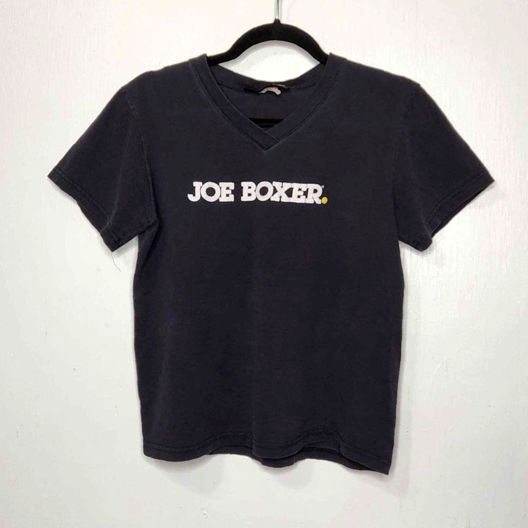 Vintage VINTAGE Joe Boxer Shirt Ladies L Black 90s Smiley Face V Neck Girls Women T-Shirt Tee Shirt Size L / US 10 / IT 46 - 5 Thumbnail