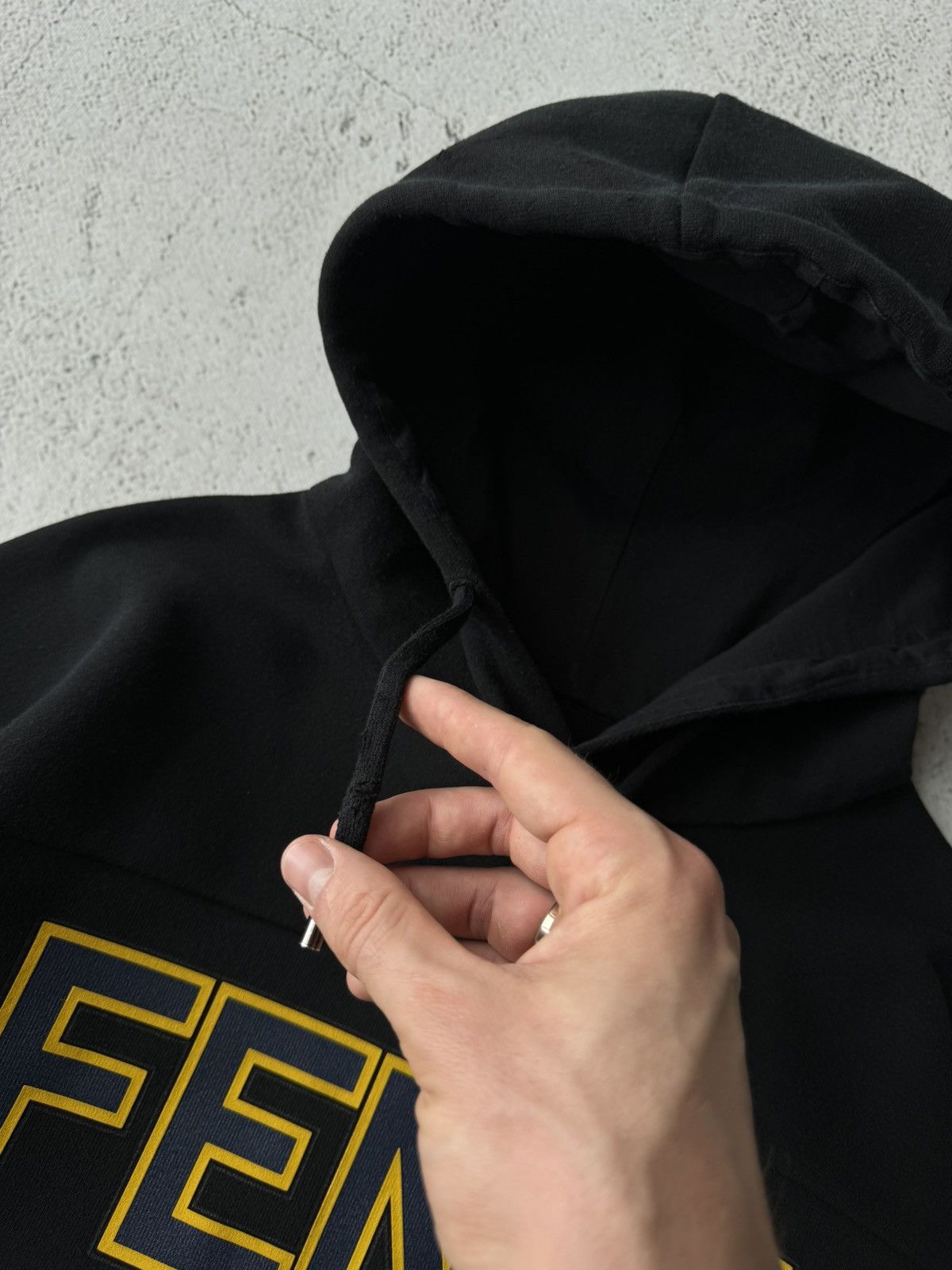 Fendi Fendi Roma Big Logo Black Hoodie Size US M / EU 48-50 / 2 - 10 Thumbnail