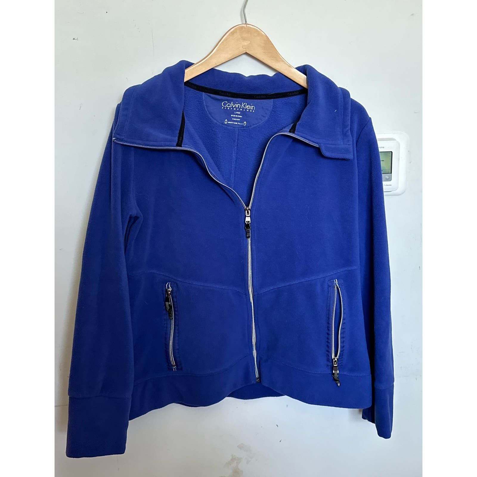 Blue/purple Calvin Klein performance zip up fleece