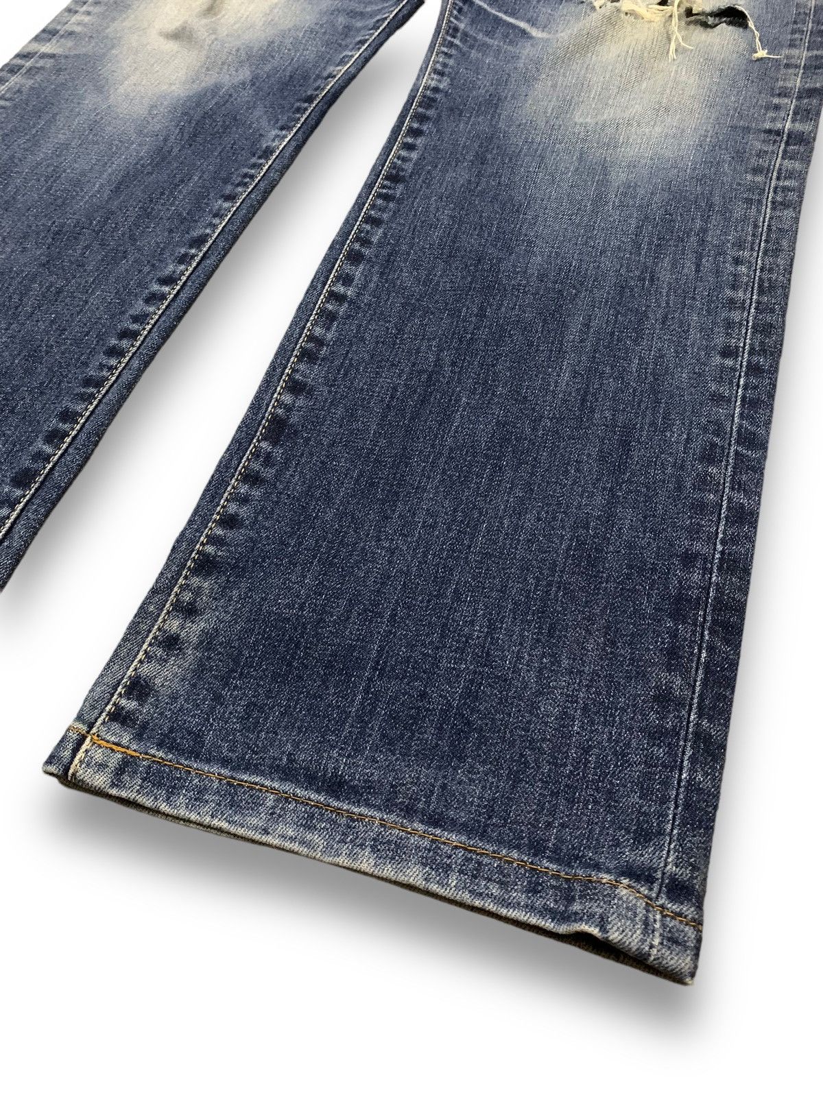 Undercover × Uniqlo Vintage Uniqlo S001 Straight Leg Distressed Grunge Jeans Size US 33 - 9 Thumbnail