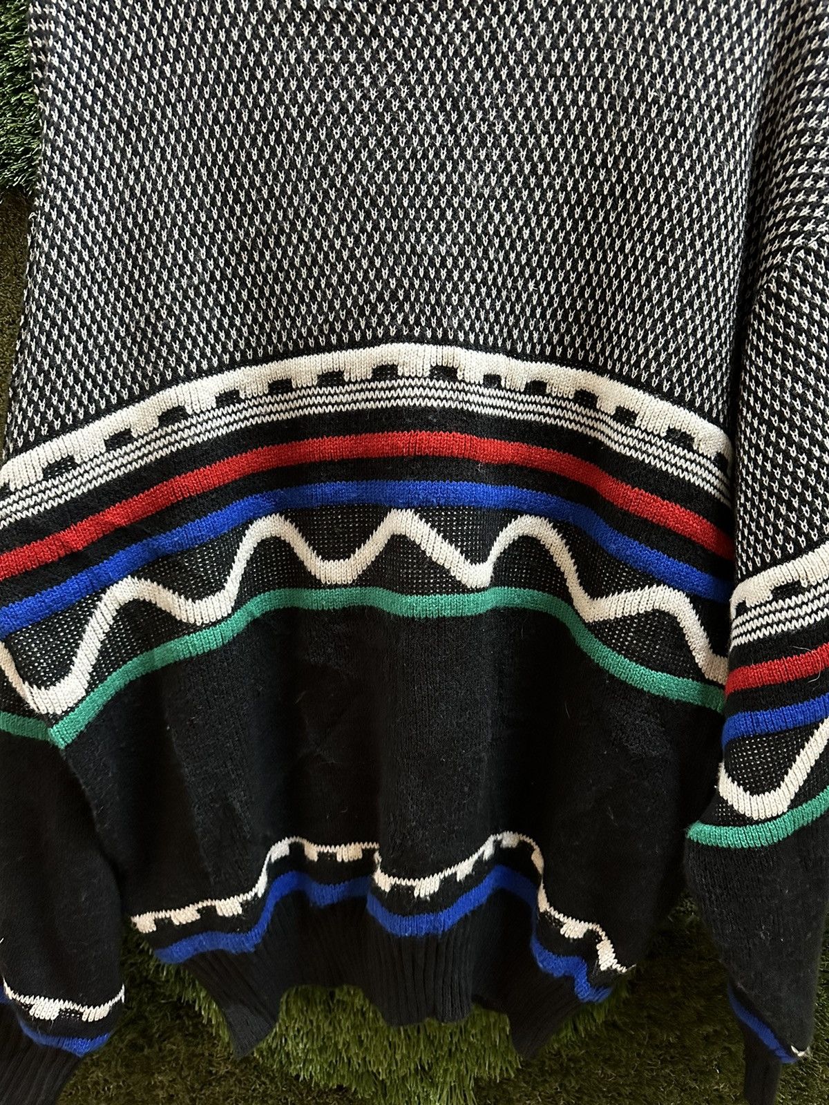 Vintage Vintage Entourage Textured Abstract Sweater Large Size US L / EU 52-54 / 3 - 4 Thumbnail