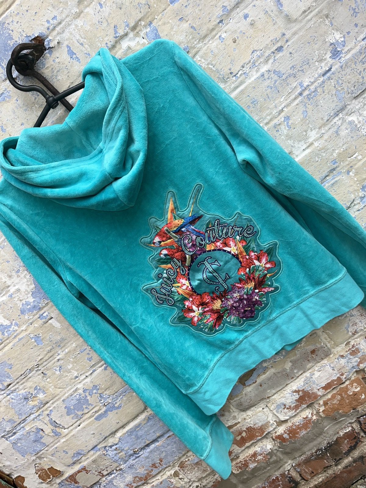 Juicy Couture Vintage Juice Couture Velour Woman Zip Hoodie Size L / US 10 / IT 46 - 4 Thumbnail