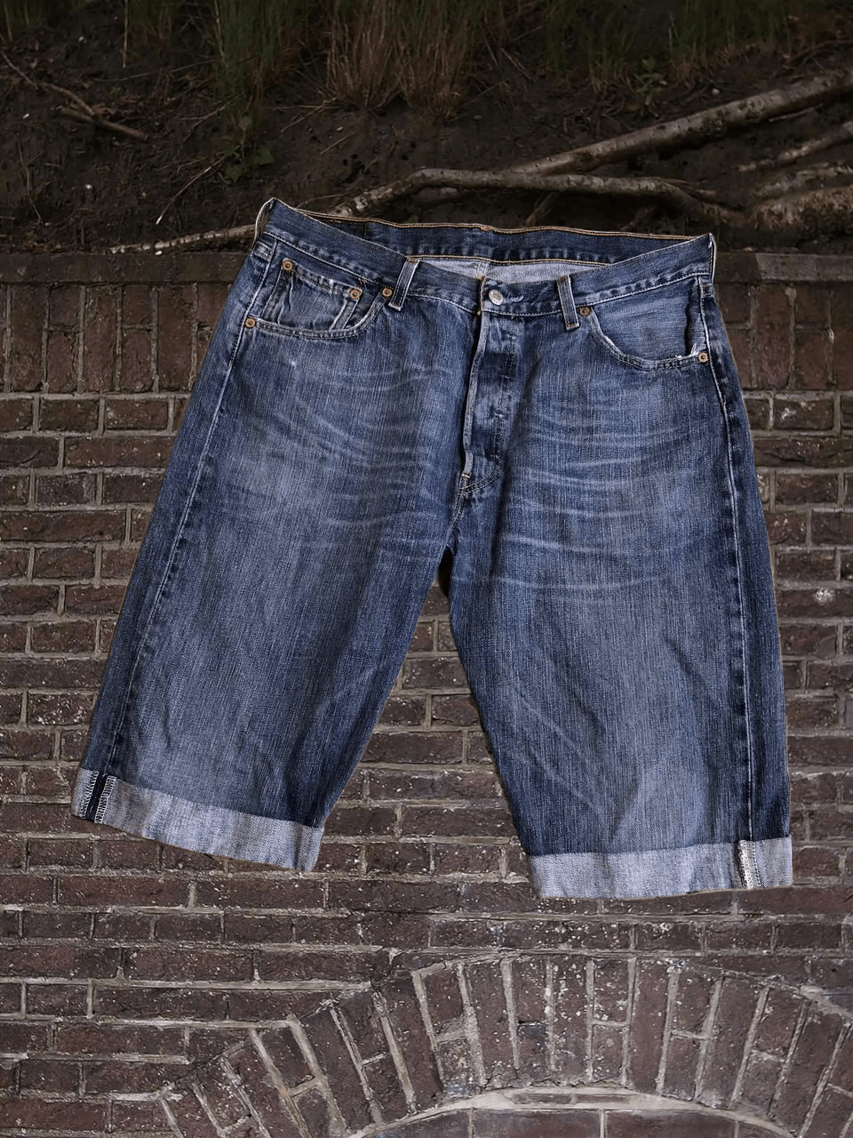 Levi's LEVI'S Mens 501 Denim Bermuda Shorts Blue Cotton Size US 36 / EU 52 - 1 Thumbnail