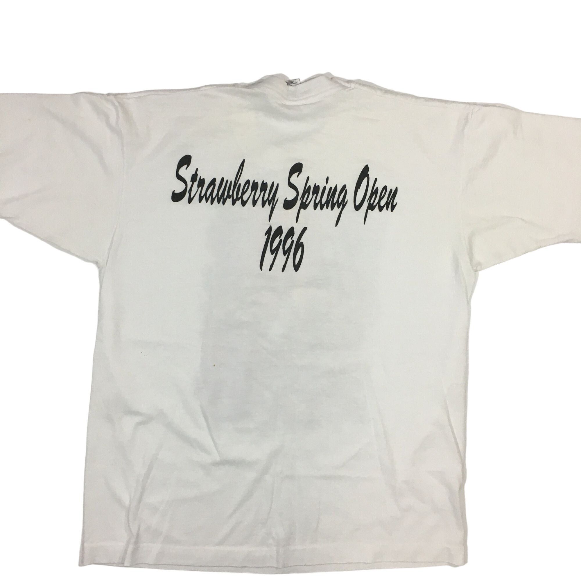 Fruit Of The Loom Vtg NEON TENNIS BLISS 1996 Strawberry Spring Open Tee Size US L / EU 52-54 / 3 - 2 Thumbnail