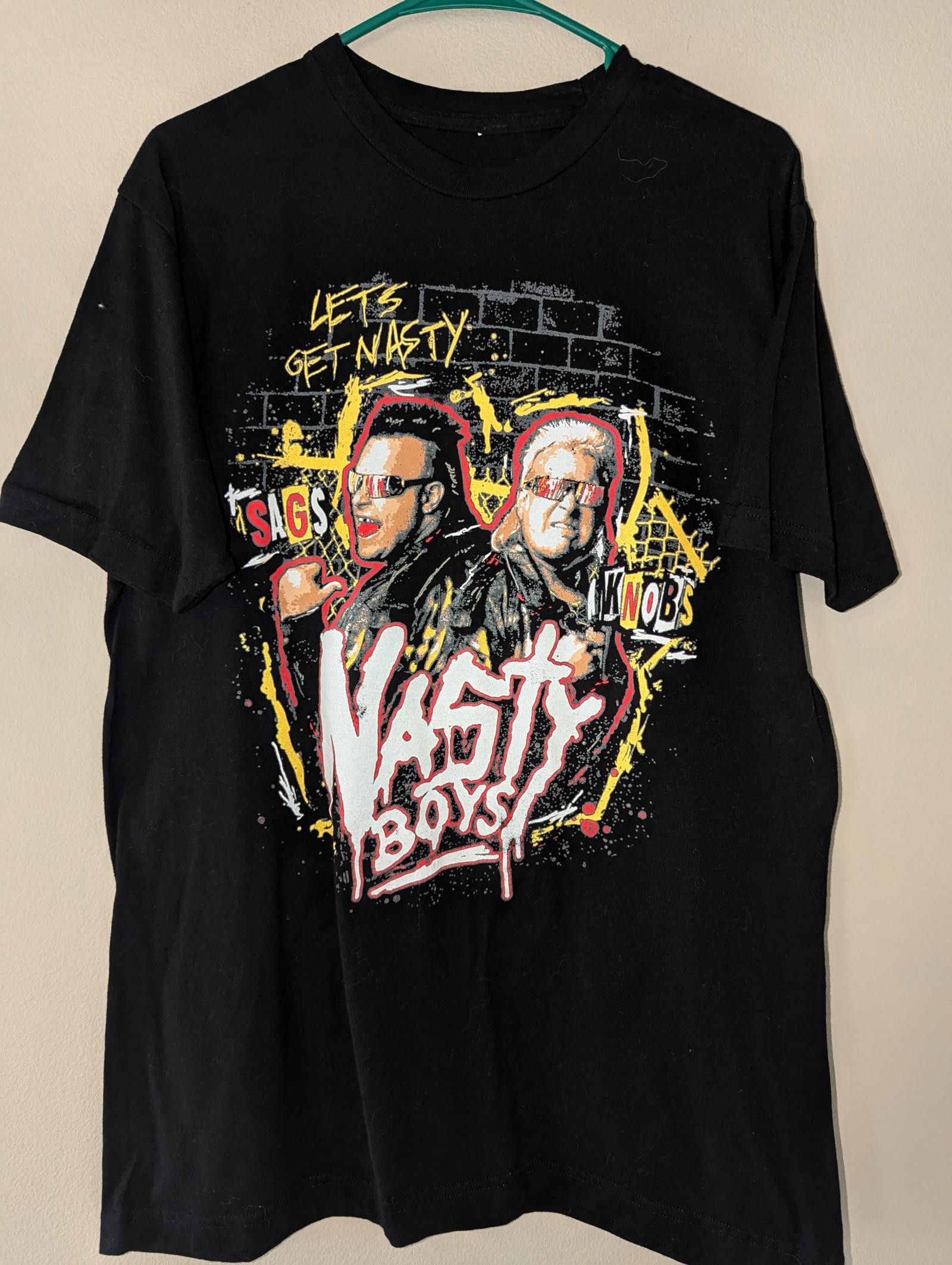 Designer Vintage Nasty Boys T-Shirt - Let's Get Nasty Graphic Medium Size US M / EU 48-50 / 2 - 1 Thumbnail