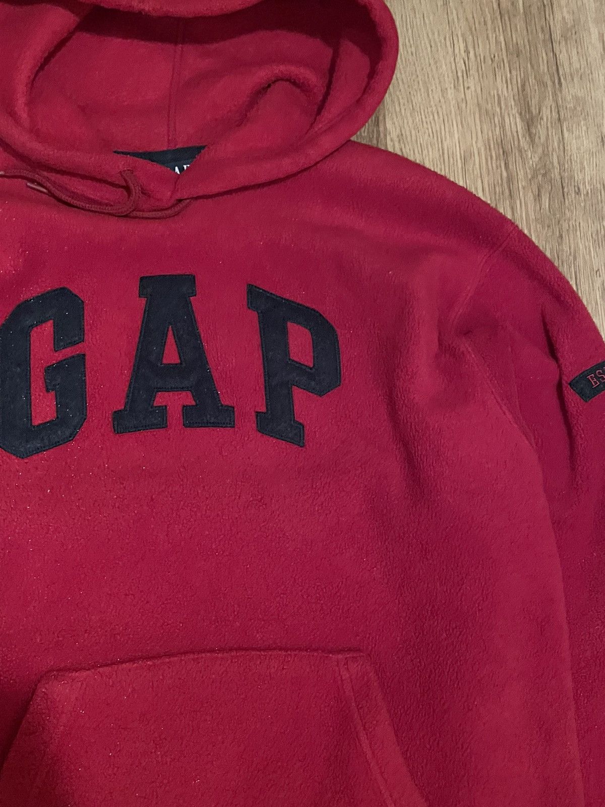 Gap × Vintage Vintage Gap Fleece Hoodie Bagyfit Oversized Y2k Streetwear Size US M / EU 48-50 / 2 - 6 Thumbnail