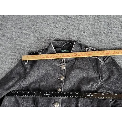 Lauren Ralph Lauren Lauren Ralph Lauren Sybella Jacket Women Sz 10 Black Denim E Size L / US 10 / IT 46 - 10 Thumbnail