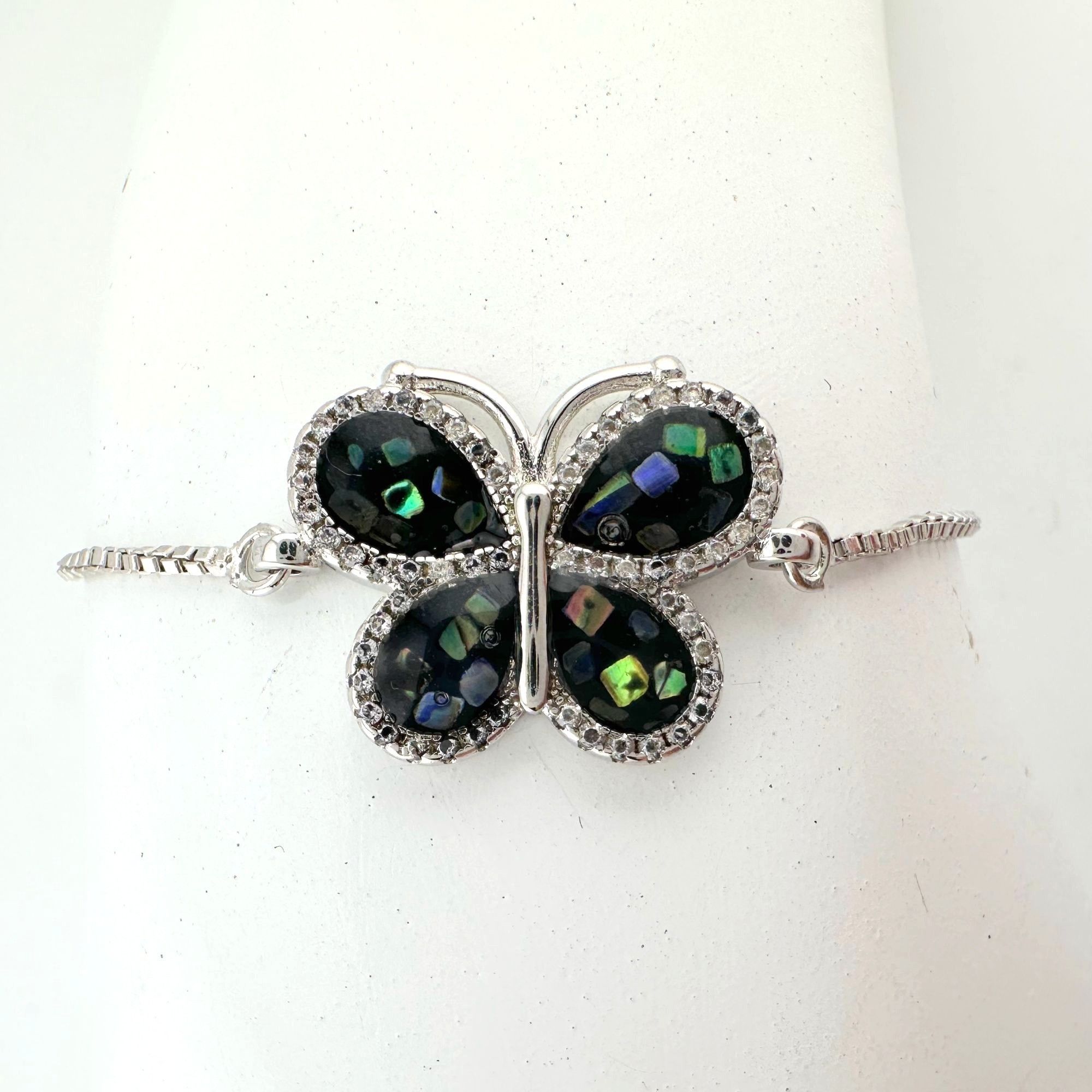 Other Abalone Butterfly Bolo Bracelet Size ONE SIZE - 3 Thumbnail