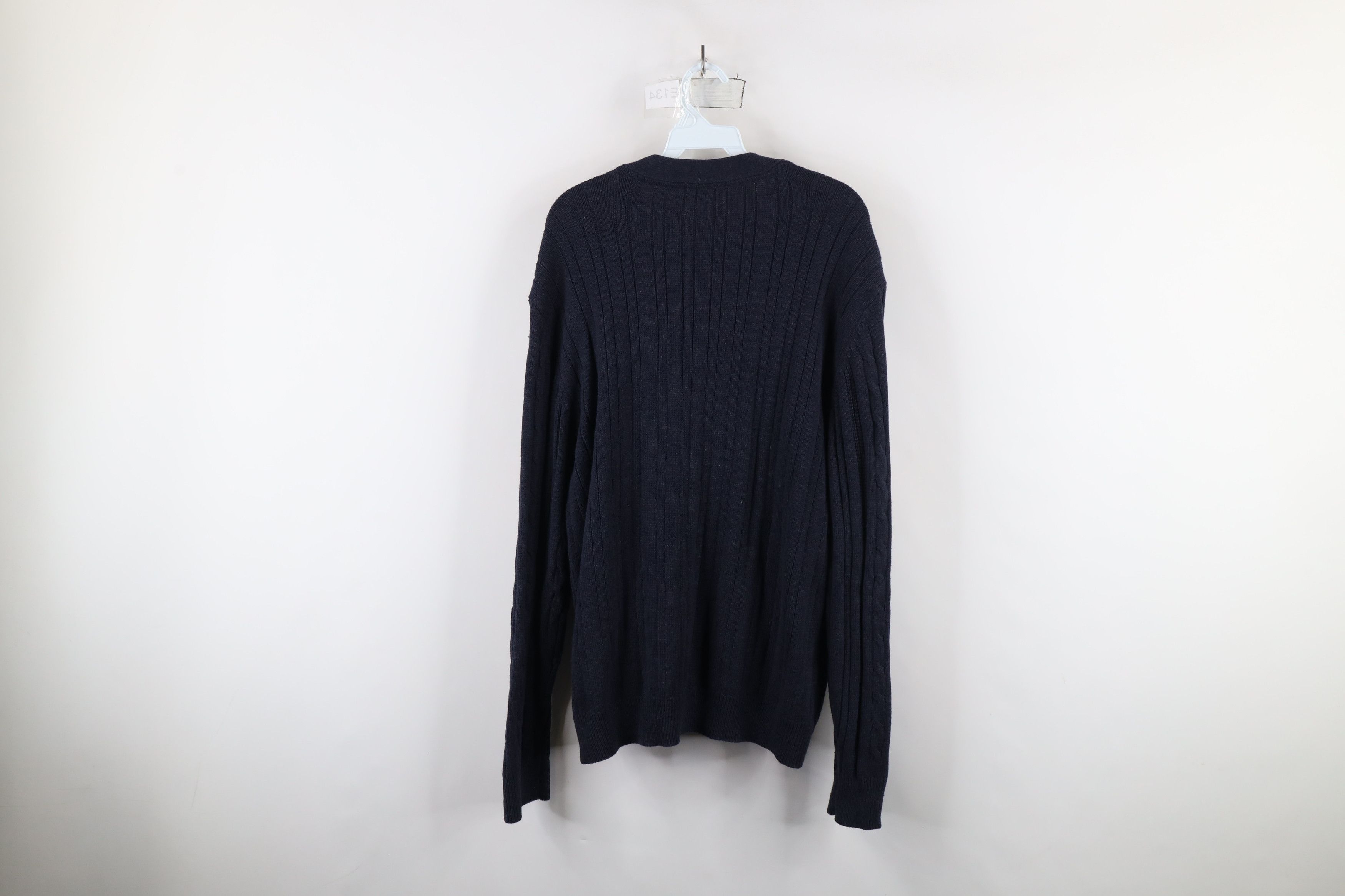Vintage Vintage 90s Streetwear Chunky Cable Knit Cardigan Sweater Size US L / EU 52-54 / 3 - 13 Thumbnail