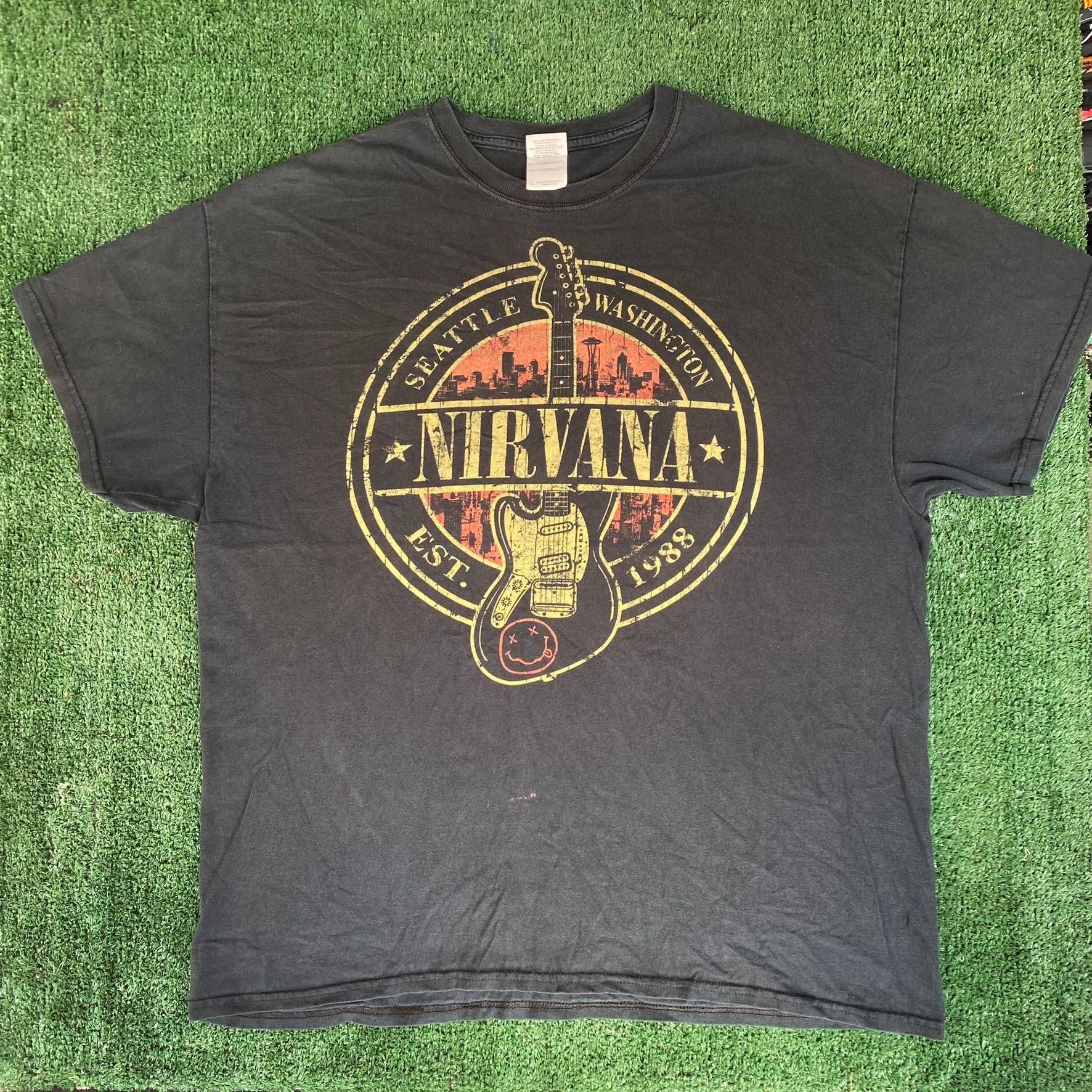 Band Tees Vintage Y2K Nirvana Band Shirt Punk Grunge Metal Rock Tee Size US XL / EU 56 / 4 - 1 Thumbnail