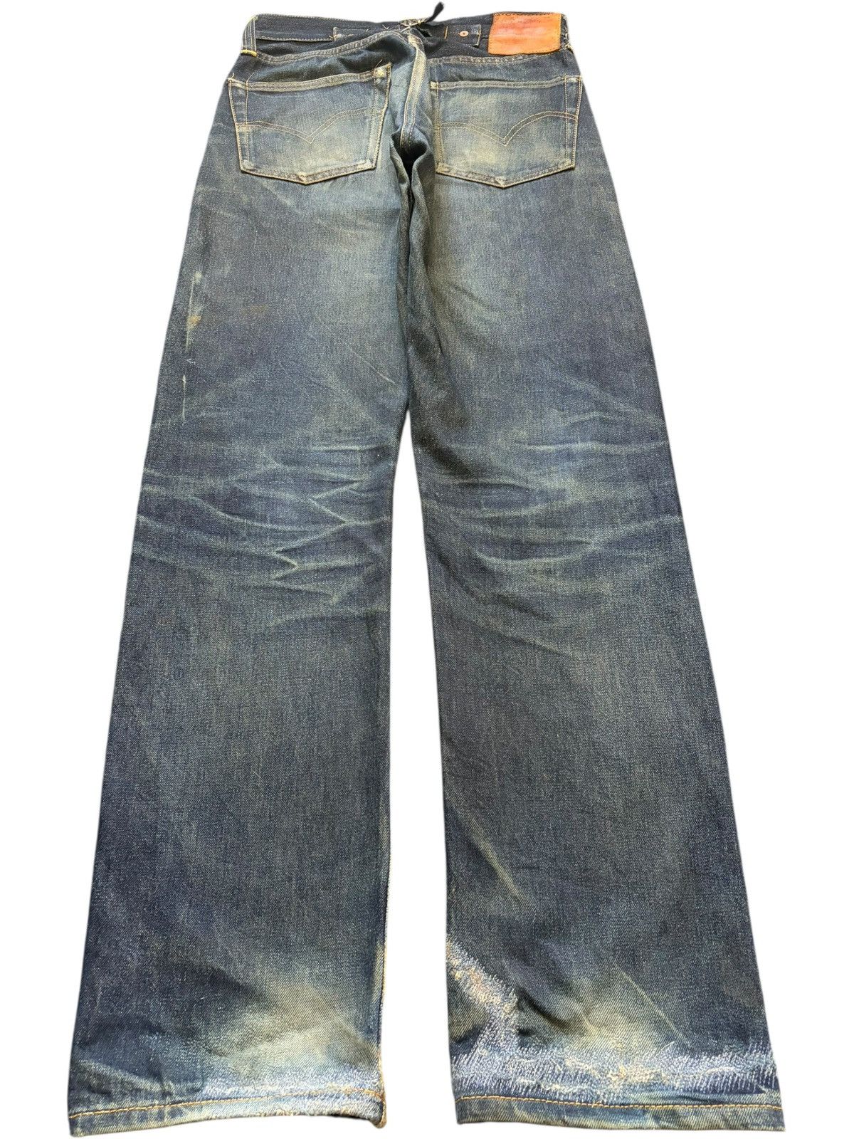 Levi's Vintage Levis 201XX Big E Buckle Back Selvedge Jeans Size US 28 / EU 44 - 2 Thumbnail