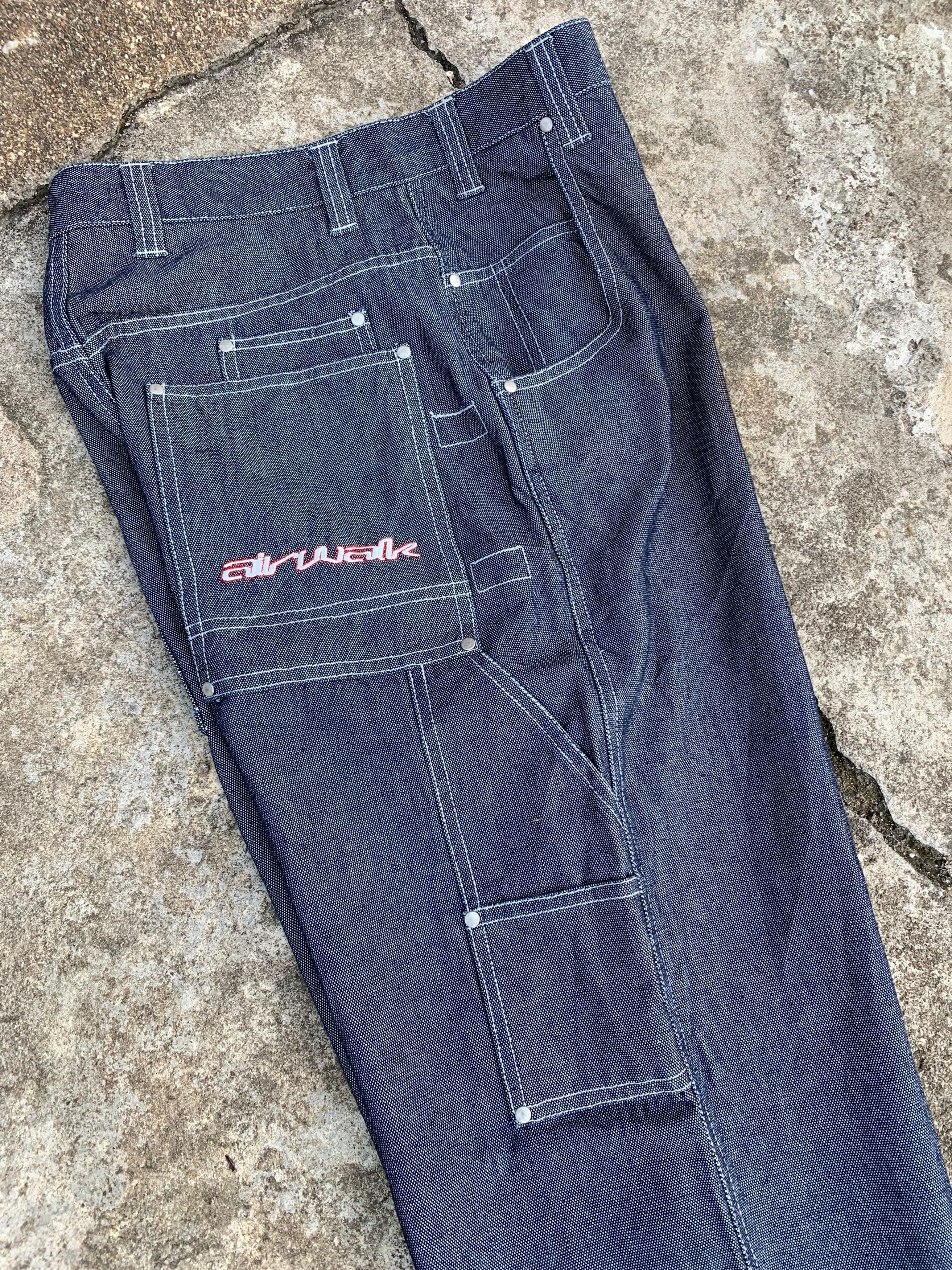 Airwalk × Japanese Brand × Vintage VTG 90s BNWT Airwalk Carpenter Baggy Denim Pants Size US 36 / EU 52 - 4 Thumbnail