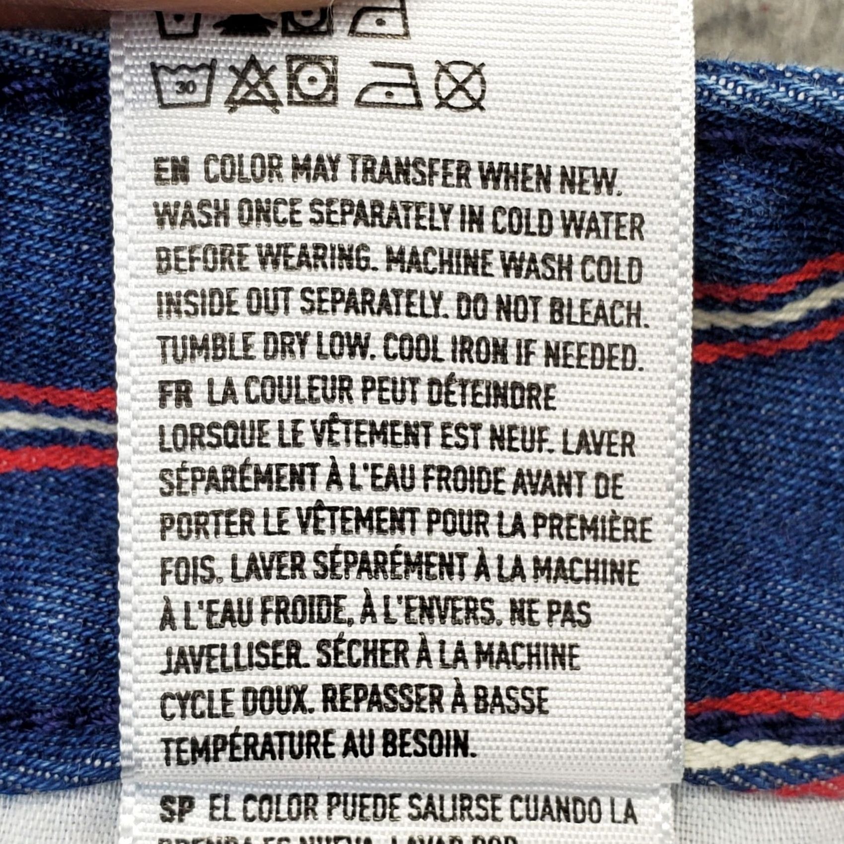 American Eagle Outfitters American Eagle Outfitters Denim Skirt Womens Size 2 Multicolor Striped Short Denim Skirt 2 Womens Size 2 Multicolor Striped Super Stretch Size 26" / US 2 / IT 38 - 7 Thumbnail
