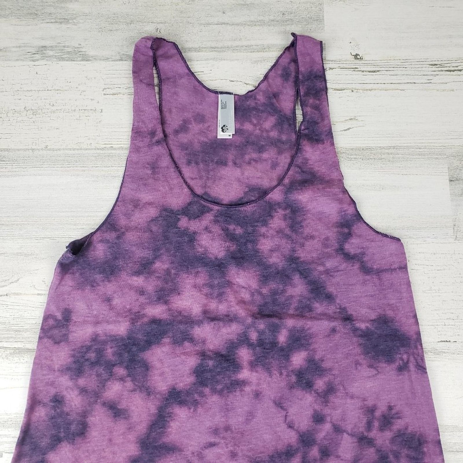 American Apparel NWOT American Apparel Purple Bleach Tie Dye Tank Top XS Size XS / US 0-2 / IT 36-38 - 3 Thumbnail