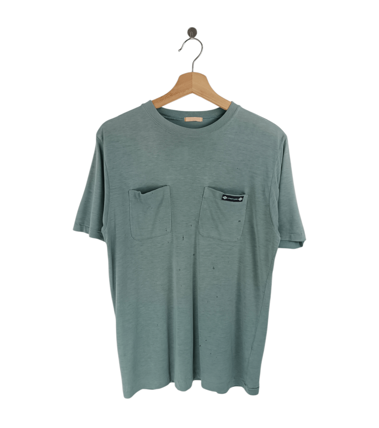 Japanese Brand THRASHED FADED VINTAGE 90'S MUSSHU 2 POCKET TEE VERY RARE Size US M / EU 48-50 / 2 - 1 Thumbnail