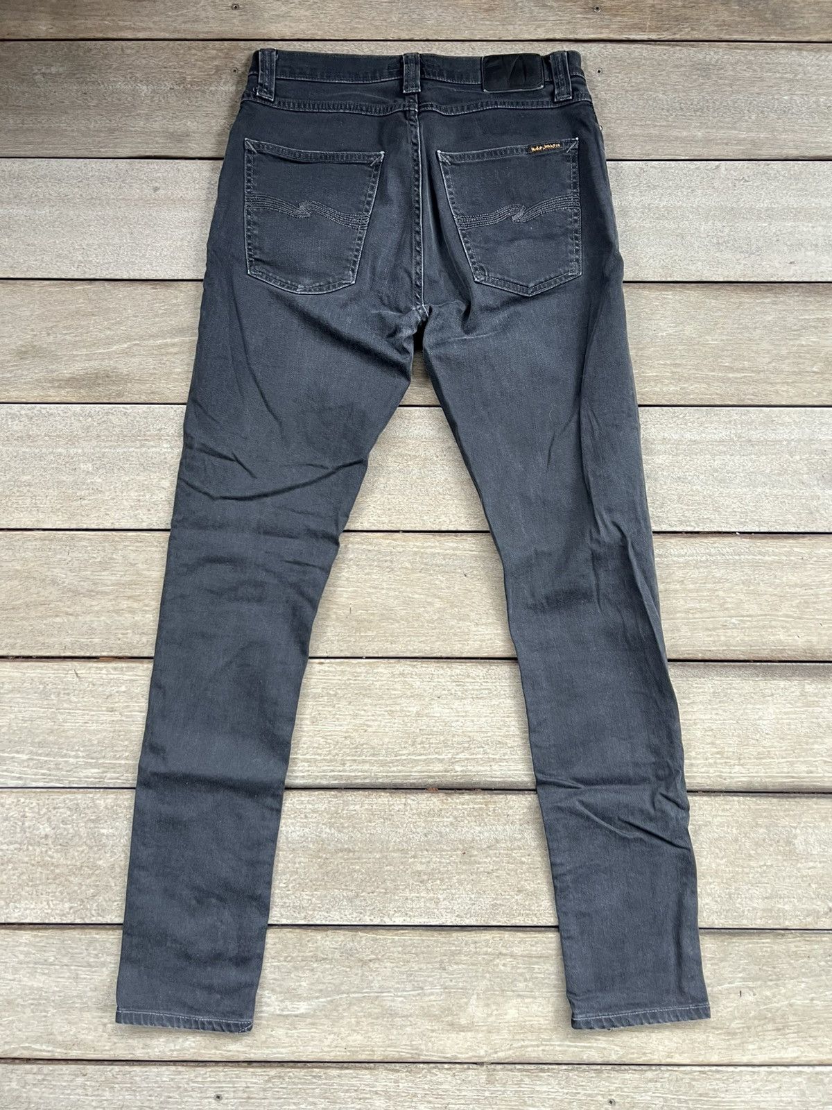 Nudie Jeans Nudie Jeans Pipe Led Monolith Denim Size US 31 - 3 Thumbnail