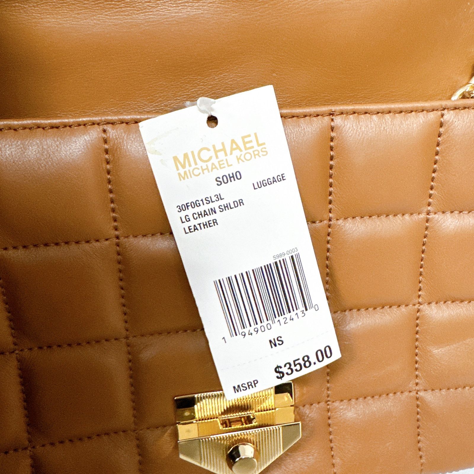 Michael Kors Michael Kors 30F0G1SL3L SoHo Large Quilted Leather Shoulder Size ONE SIZE - 7 Thumbnail