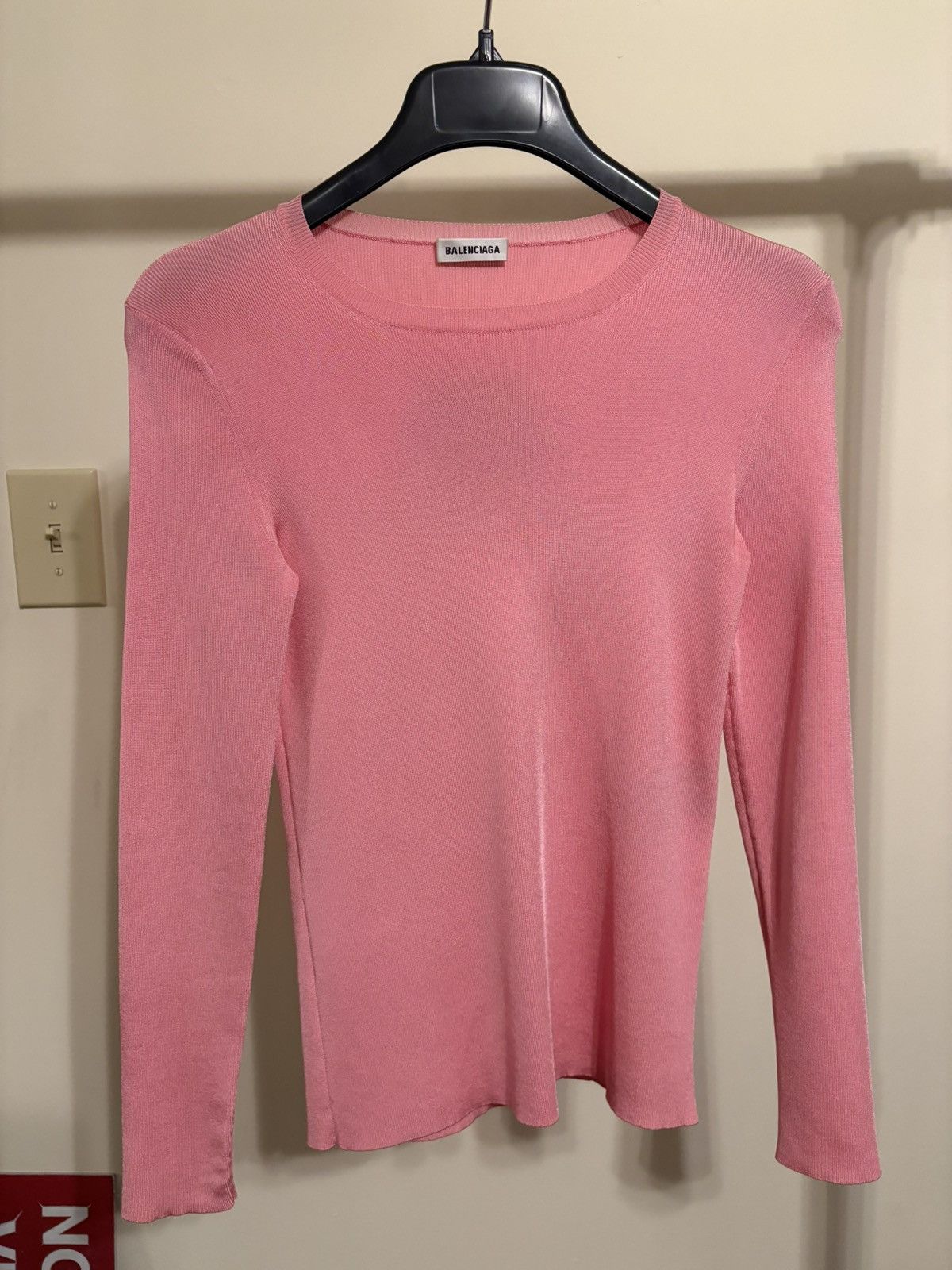 Balenciaga Balenciaga Logo Ribbed Sweater Size M / US 6-8 / IT 42-44 - 2 Thumbnail