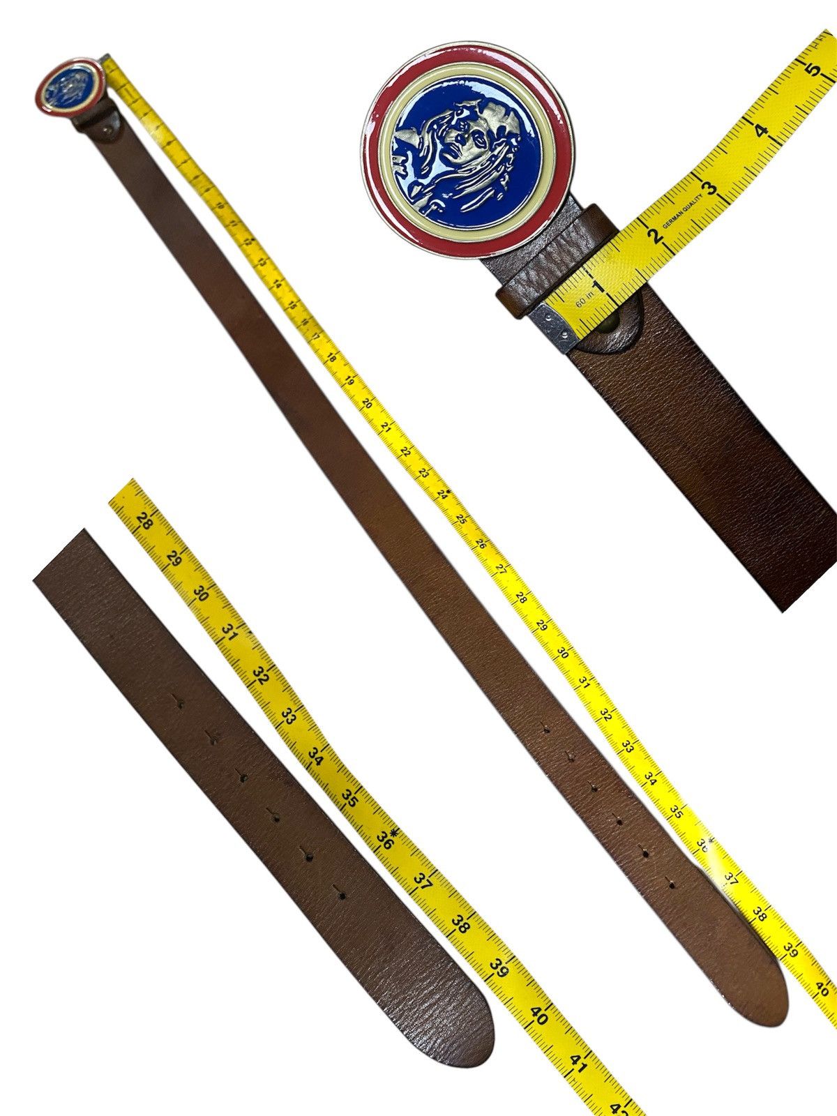 Hysteric Glamour Y2K leather brown belt hysteric glamour style Size 34 - 12 Thumbnail