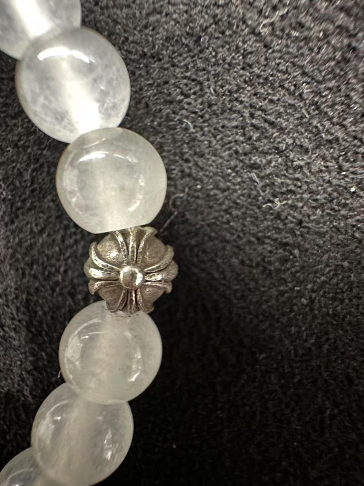 Chrome Hearts Chrome Hearts 6mm White Bead Bracelet Size ONE SIZE - 5 Thumbnail